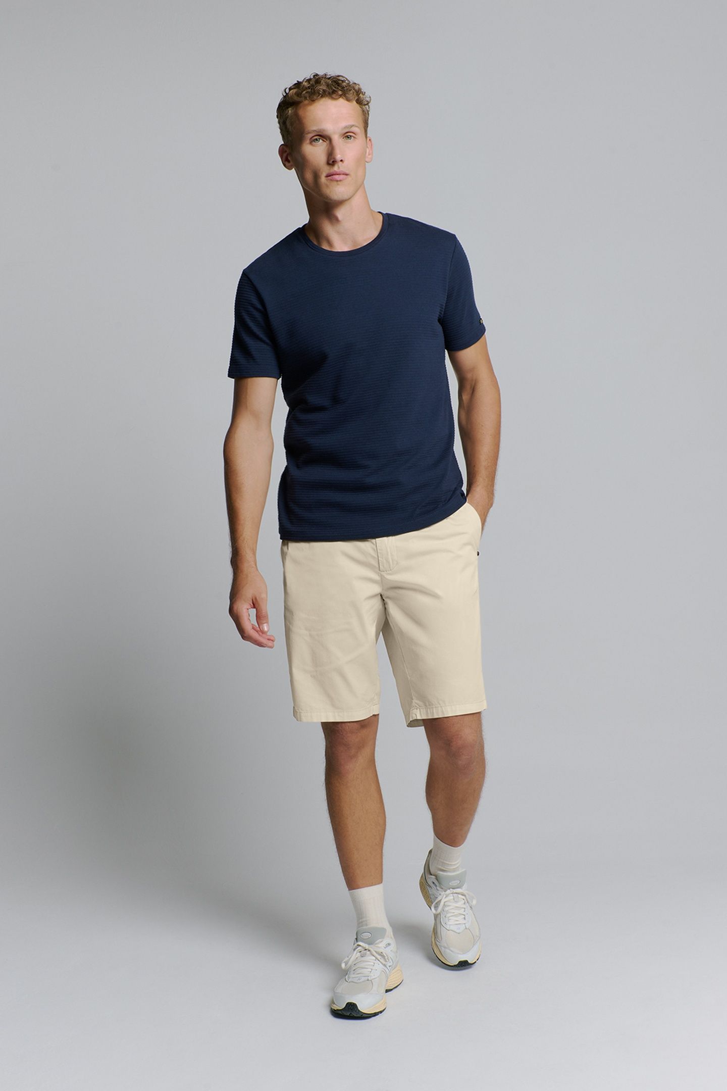 SHORT CHINO GARMENT DYED LIGHT WEIGHT STRETCH CEMENT 2
