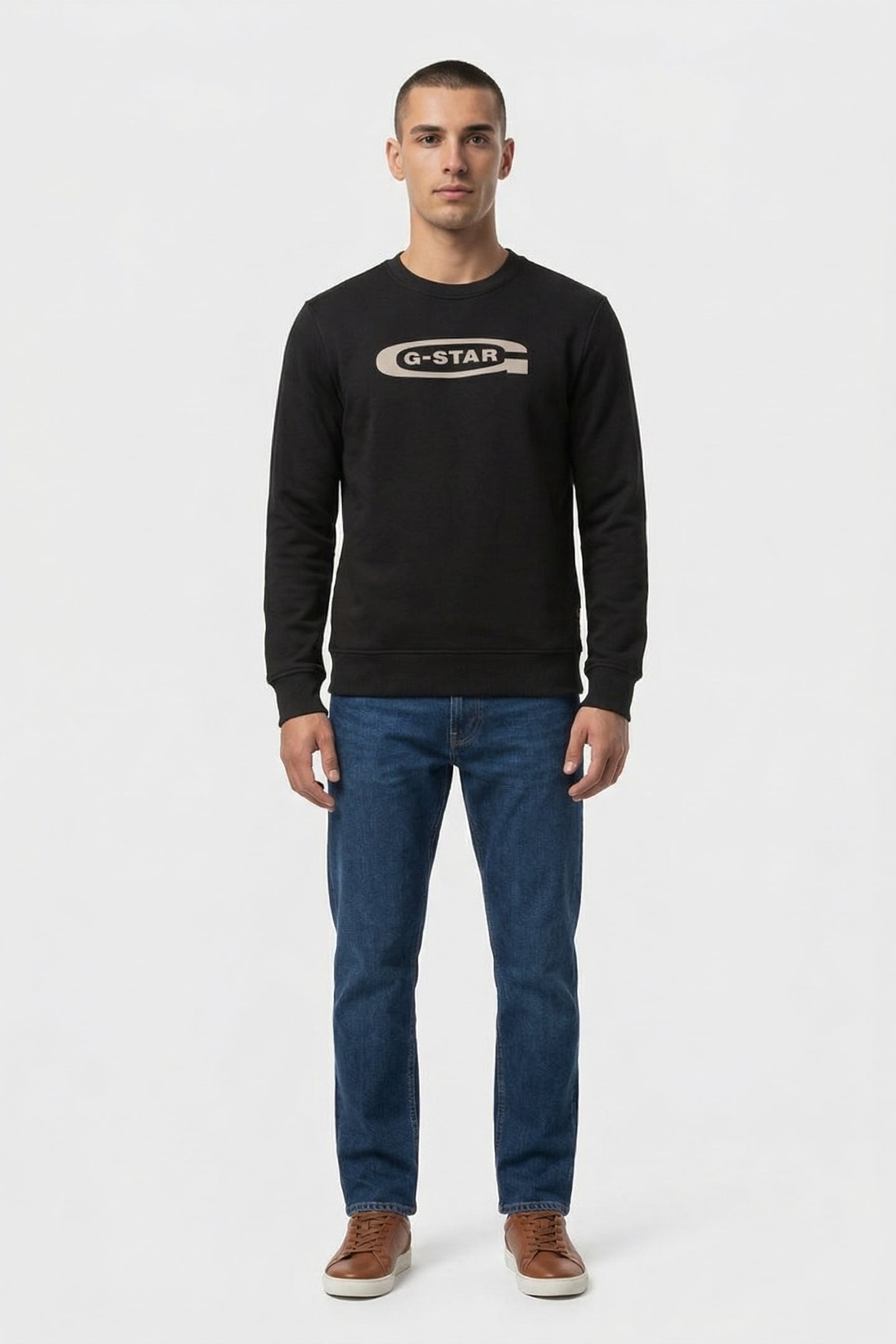 OLD SKOOL CREW SWEAT L/S DK BLACK 1