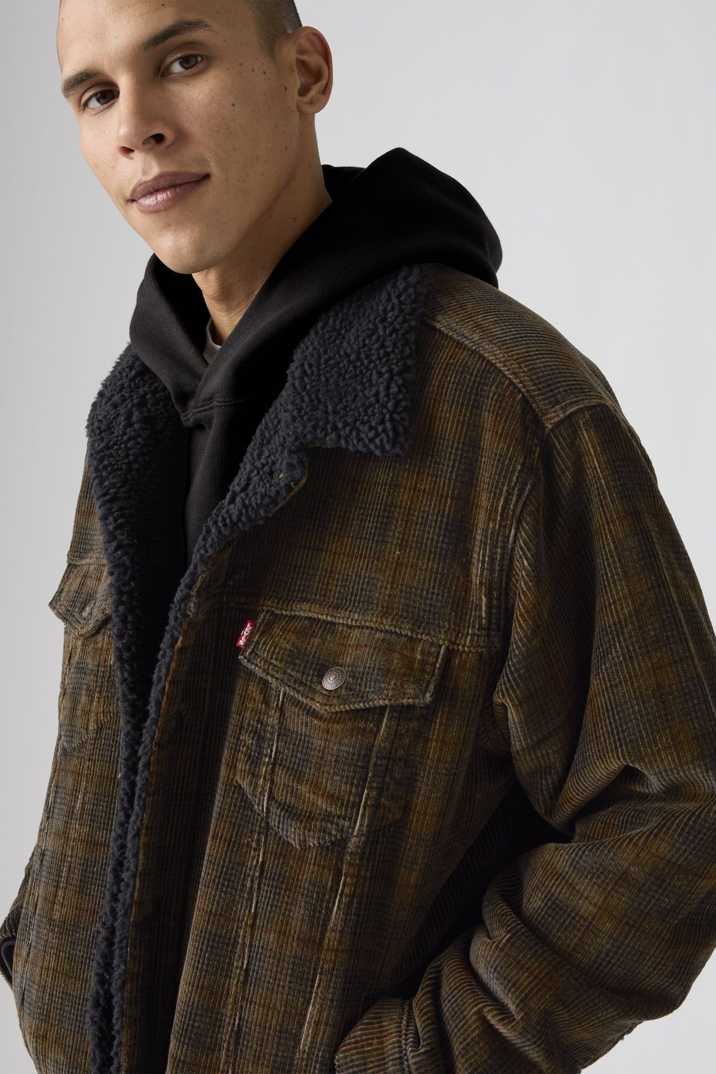 RELAXED FIT SHERPA TRUCKER JACKET 5