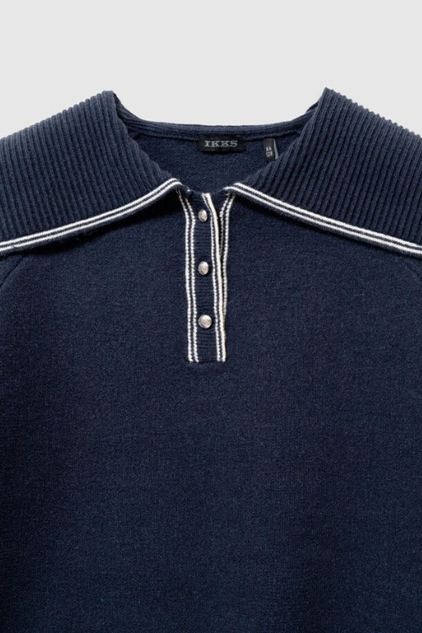 NAVY SWEATER NAVY KNIT COLLAR 4