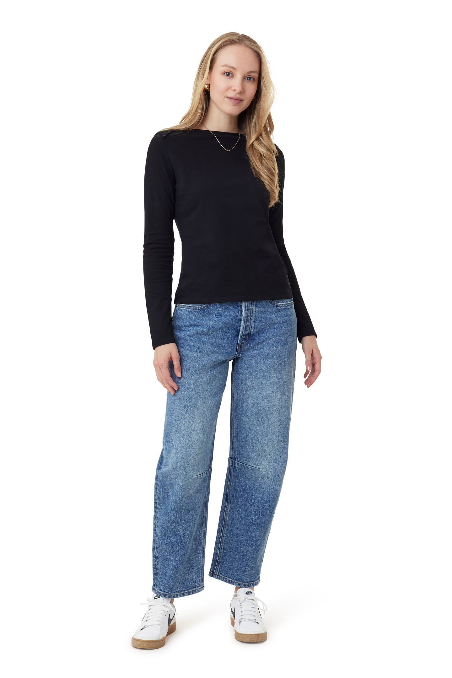 BOAT NECK TOP BLACK NIGHT 2