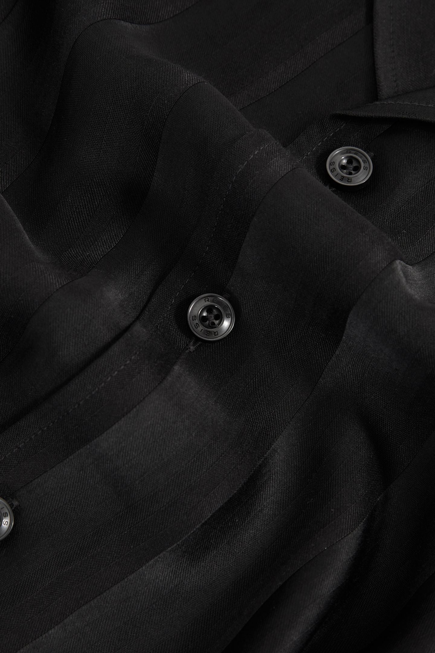 SS STRIPE JACQUARD CUBAN SHIRT BLACK 6