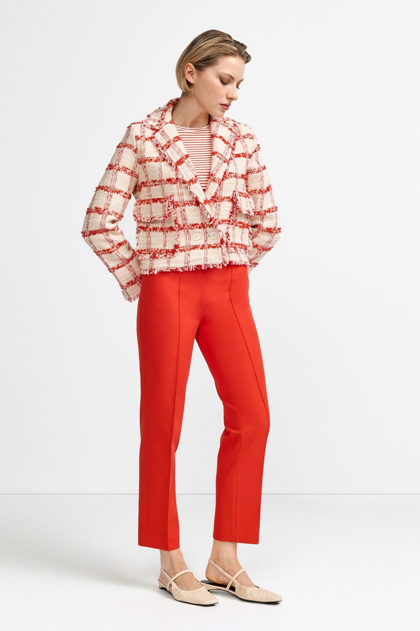 CASUAL PANTS SUNSET RED 2
