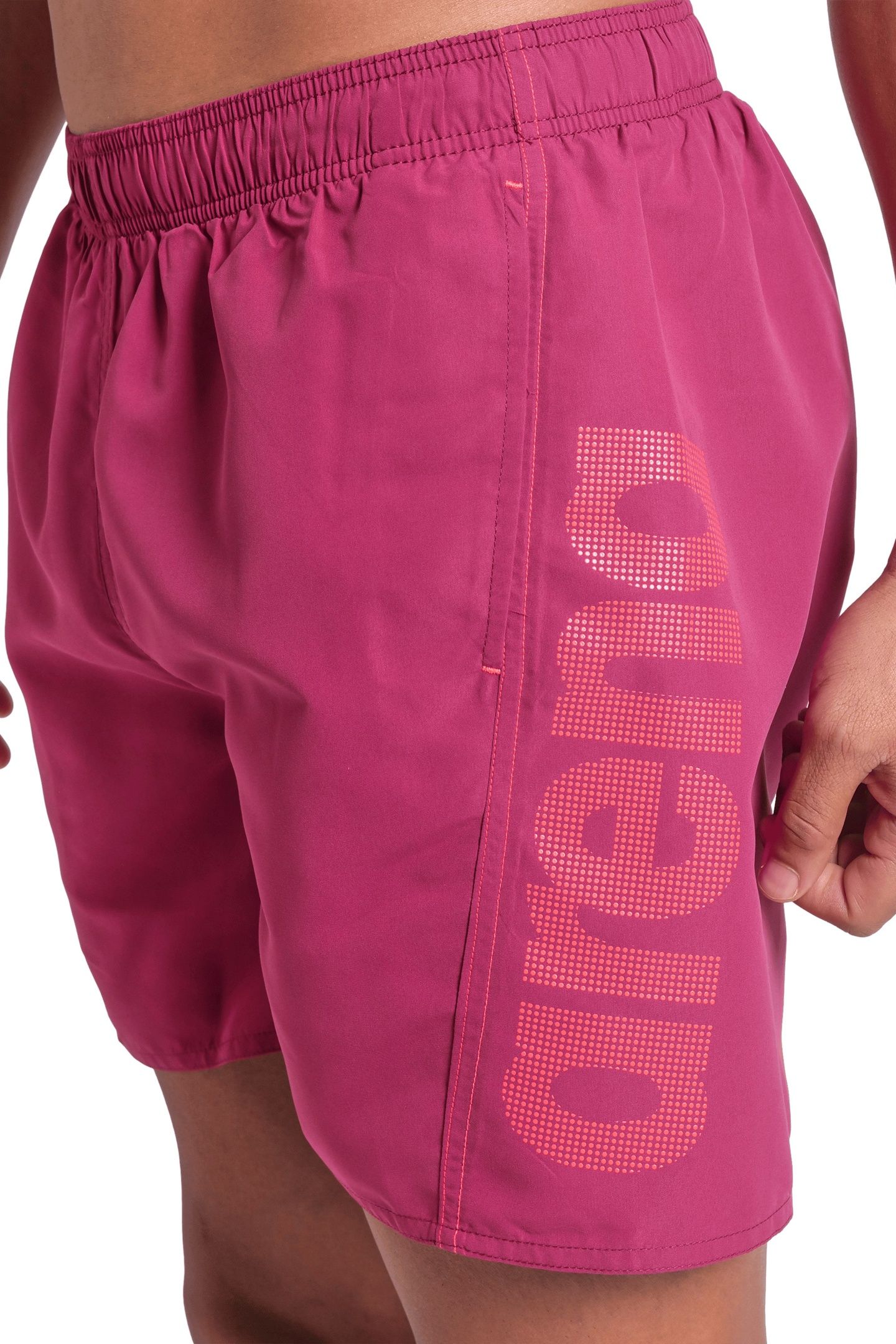 FUNDAMENTALS LOGO BOXER R DARK PURPLE-CALYPSO CORAL 9