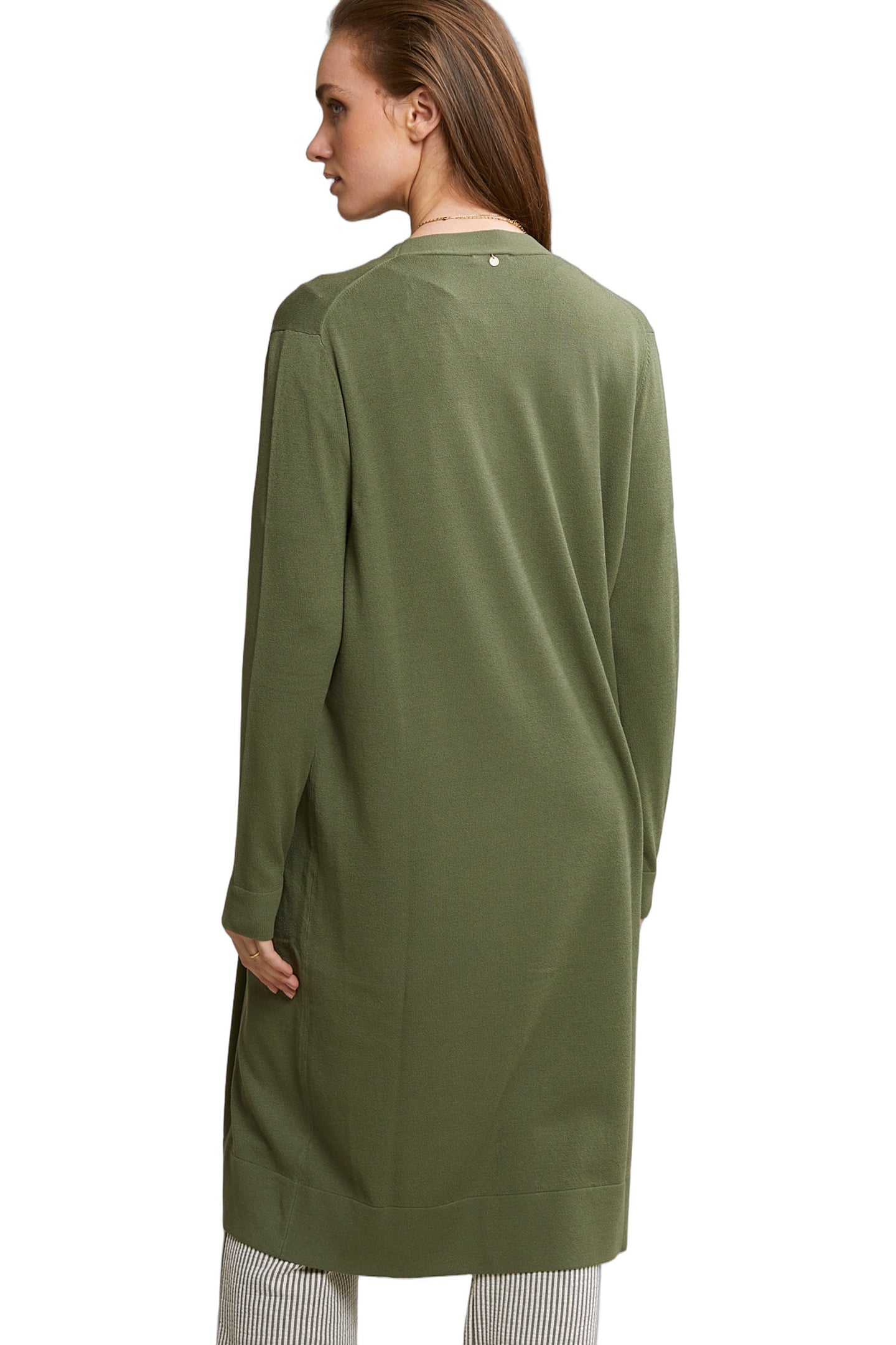 KHAKI LONG CARDIGAN LONG SLEEVES 3