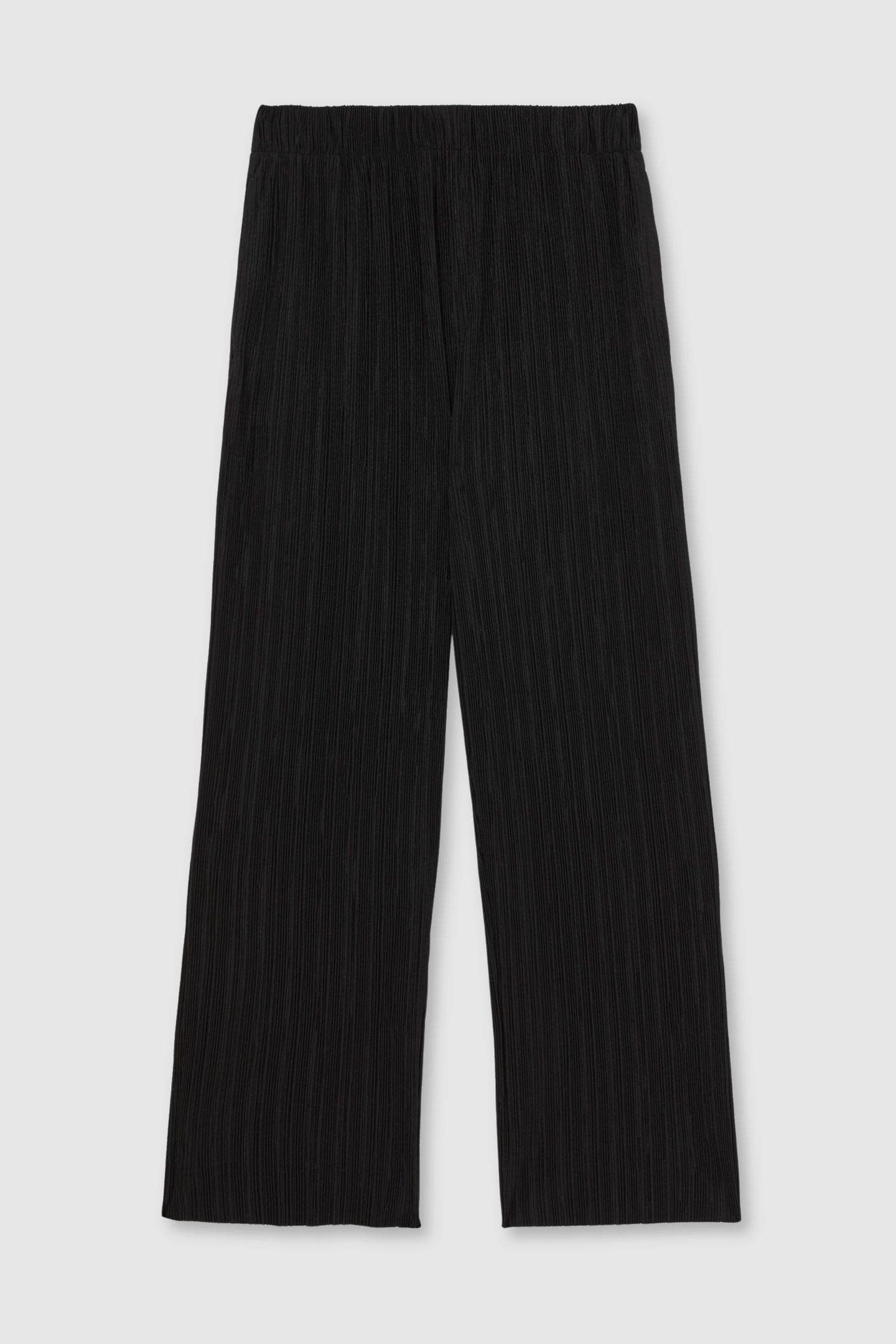 PLISSE WIDE LEG TROUSER BLACK 4