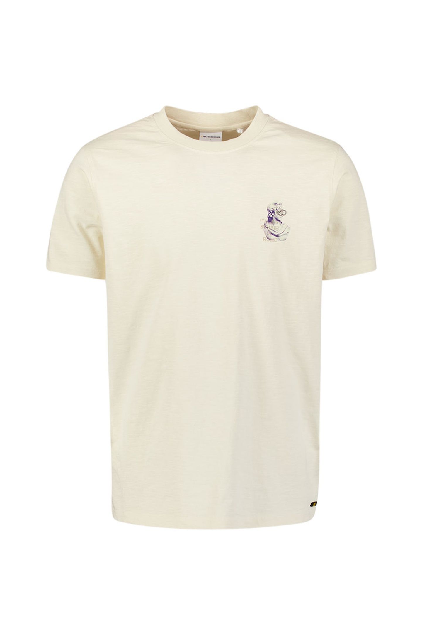 T-SHIRT CREWNECK SLUB PLACED PRINTS OFFWHITE 5