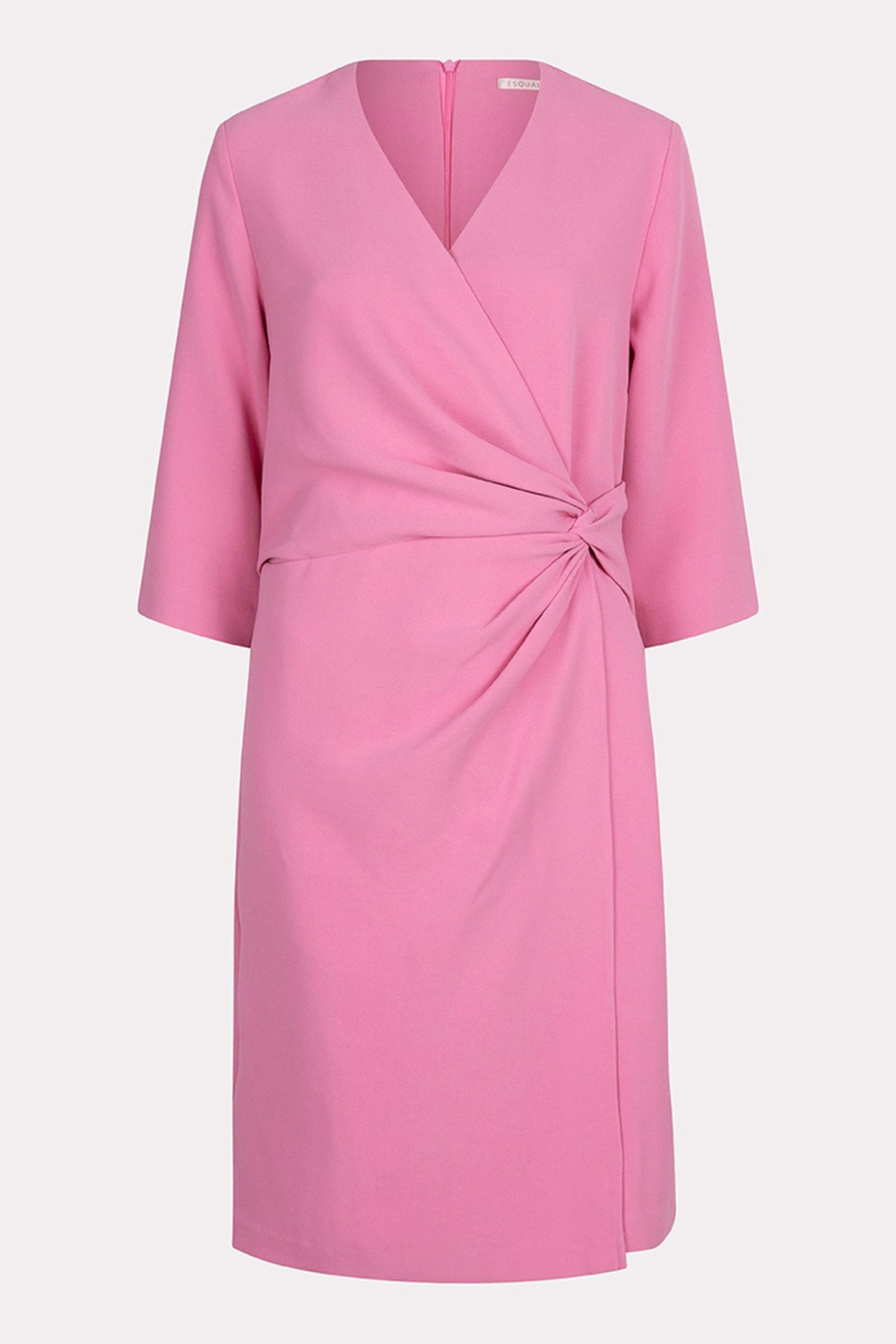 DRESS OVERLAP KNOT S/SLVE ROSE 5