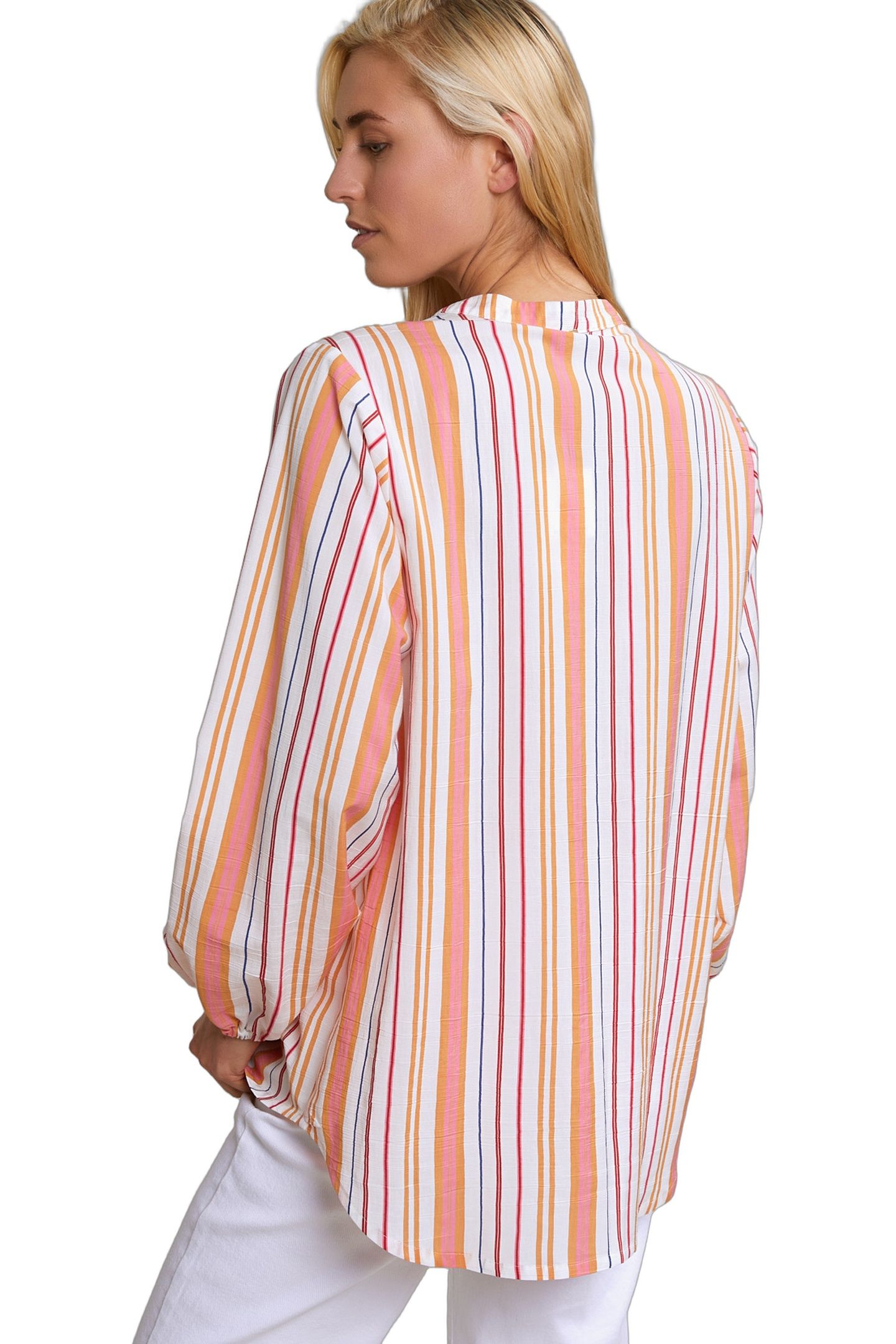 MULTI LOOSE STRIPED BLOUSE LONG SLEEVES 4