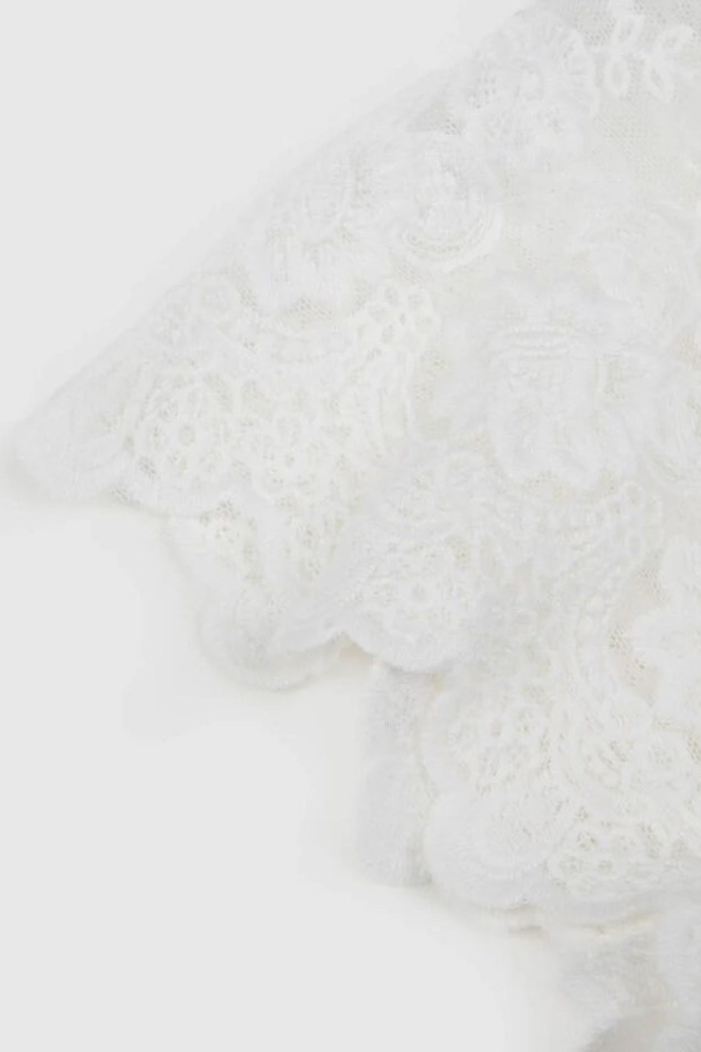 WHITE T-SHIRT WITH EMBROIDERED TULLE SLEEVES 3