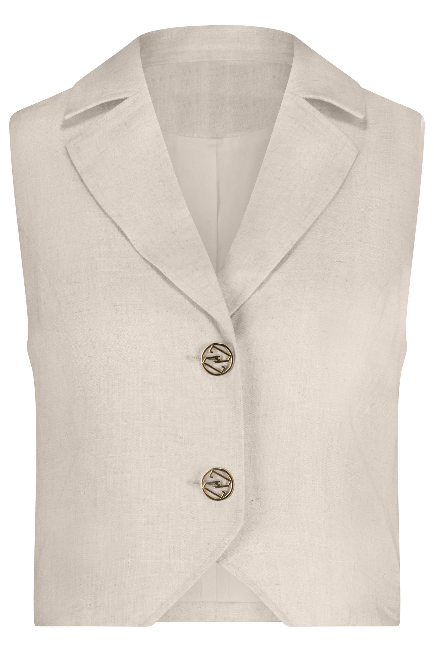CHAIA WAISTCOAT NEUTRAL 1