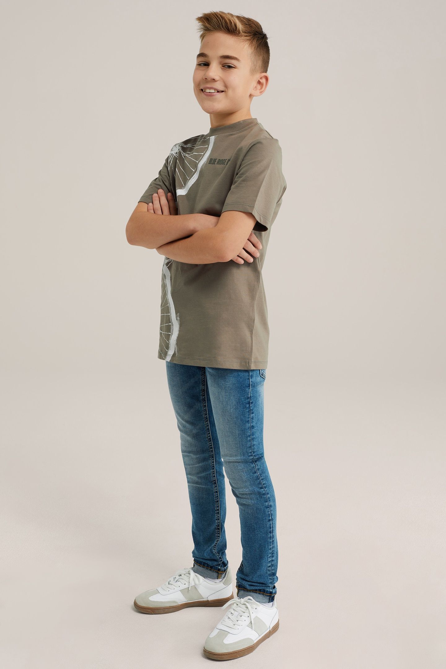 5-POCKET MID WAIST BLUE 2