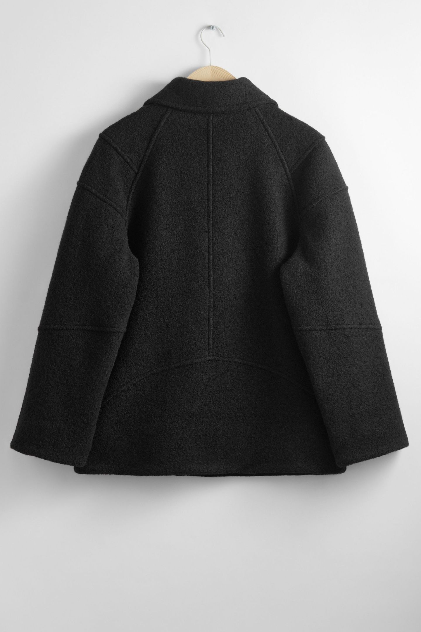 JODIE WOOL BIKER JACKET BLACK 2