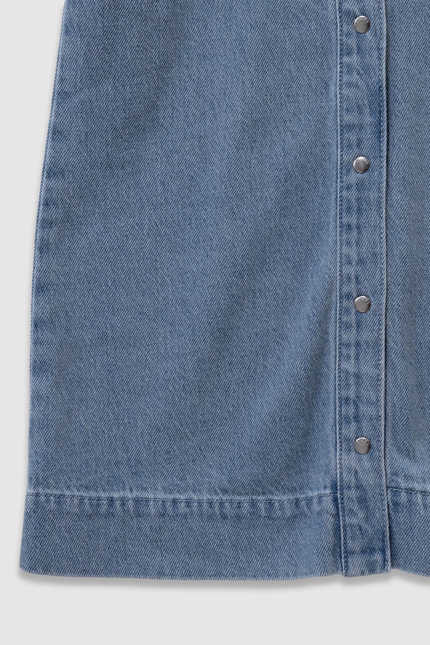 BLUE DENIM DRESS WITH EMBROIDERY FRONT PANEL 4