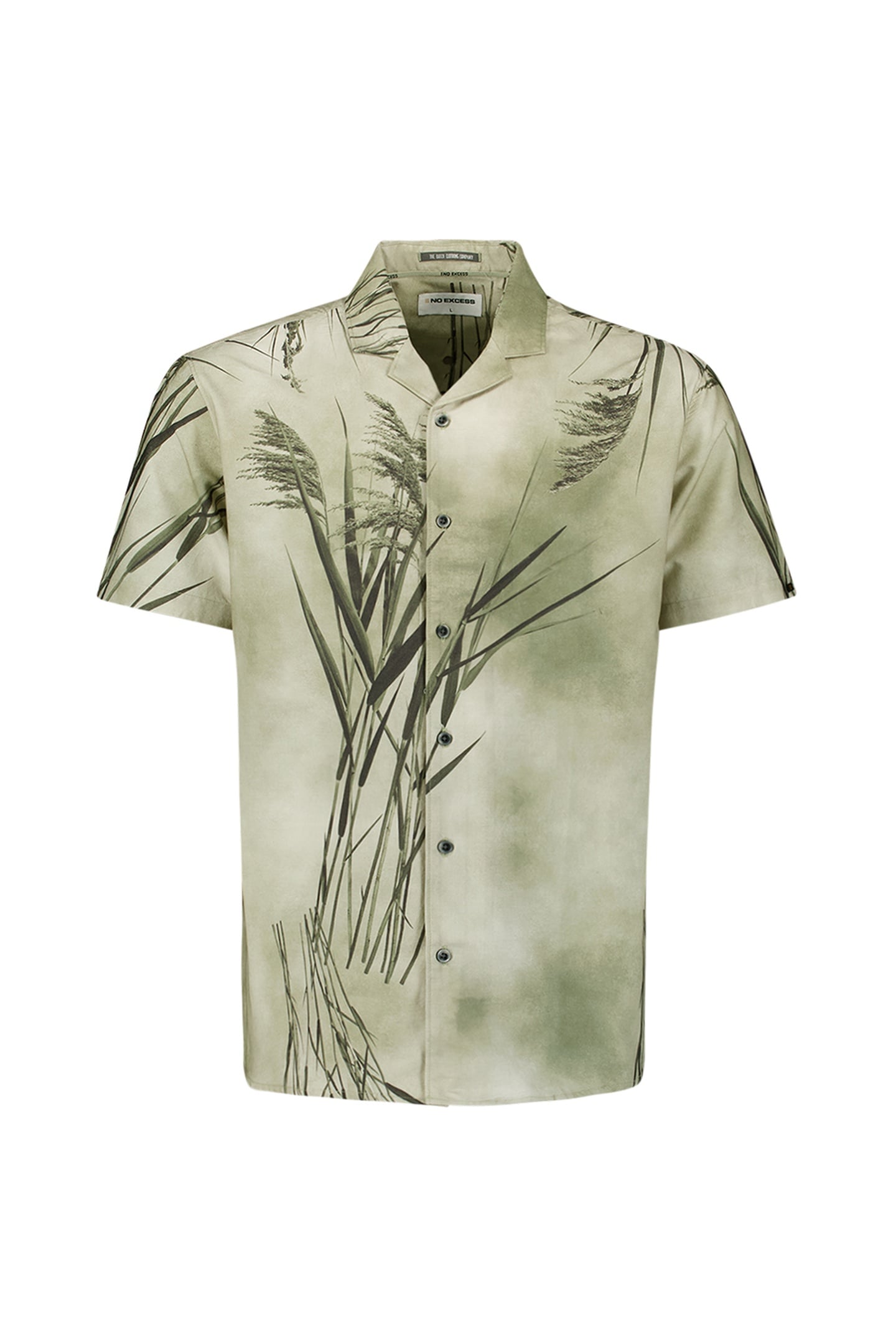 SHIRT SHORT SLEEVE REVERS COLLAR ALLOVER PRINTED MINT 4