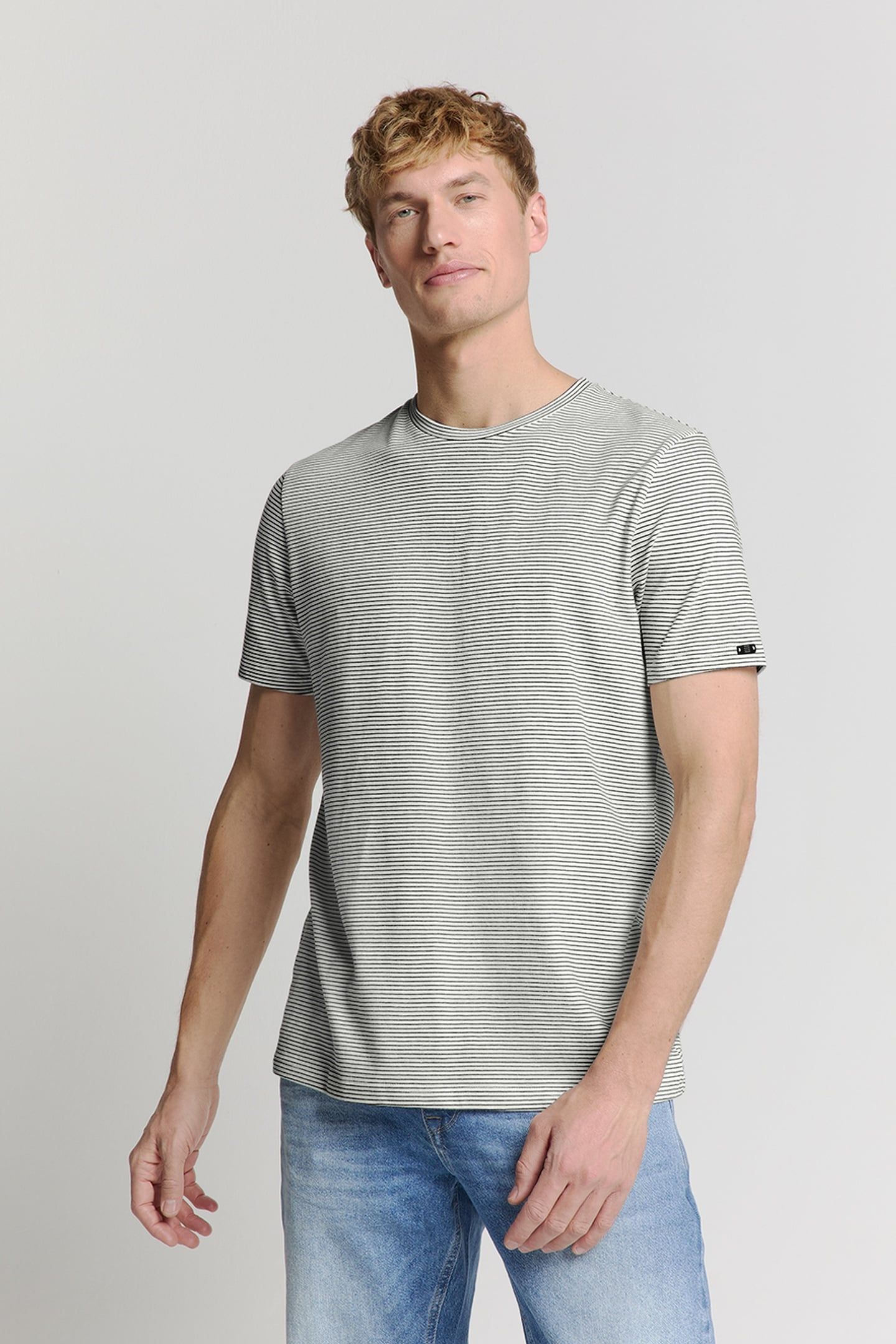T-SHIRT CREWNECK STRIPES OFFWHITE 1