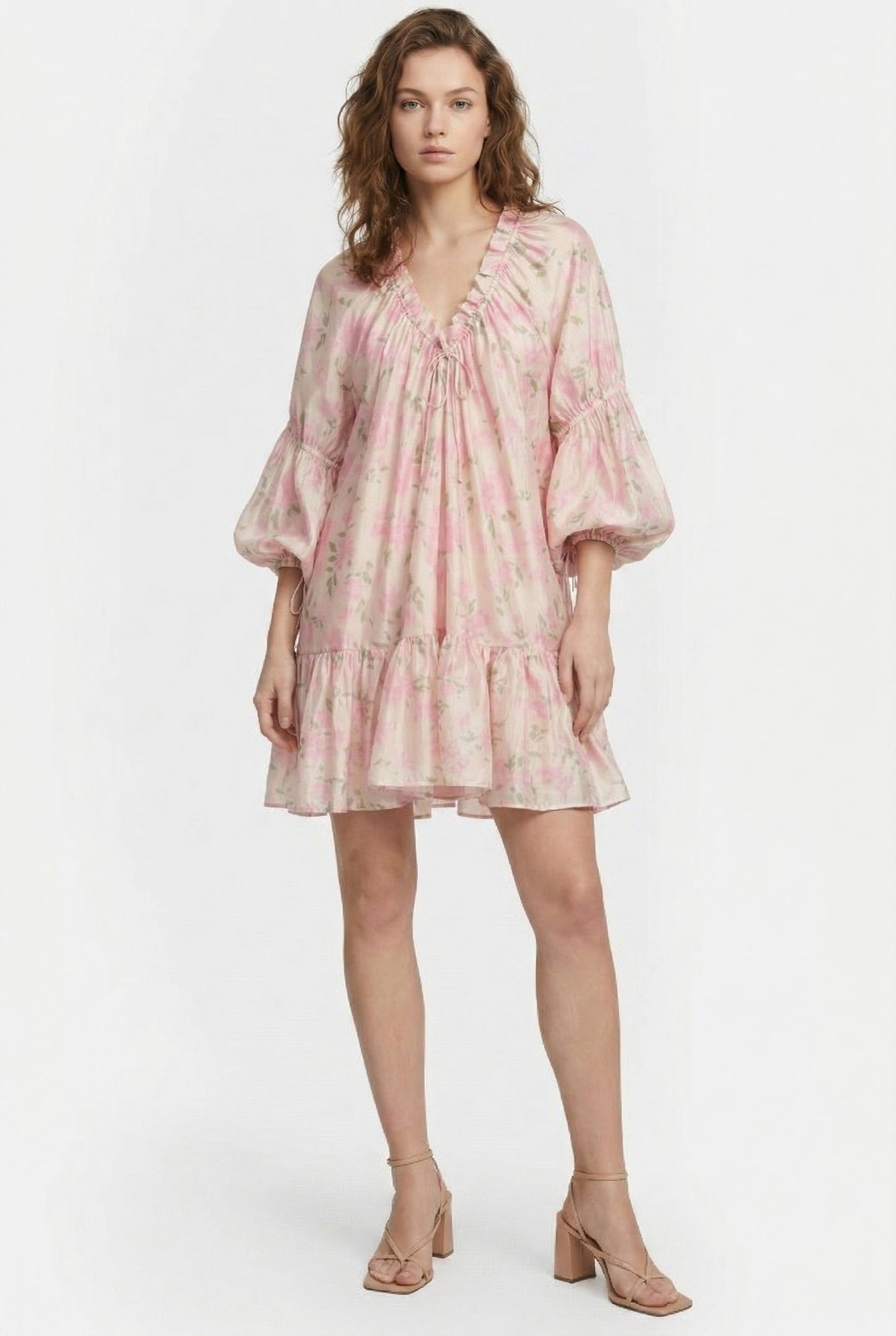PEYTON DRESS BEIGE 1