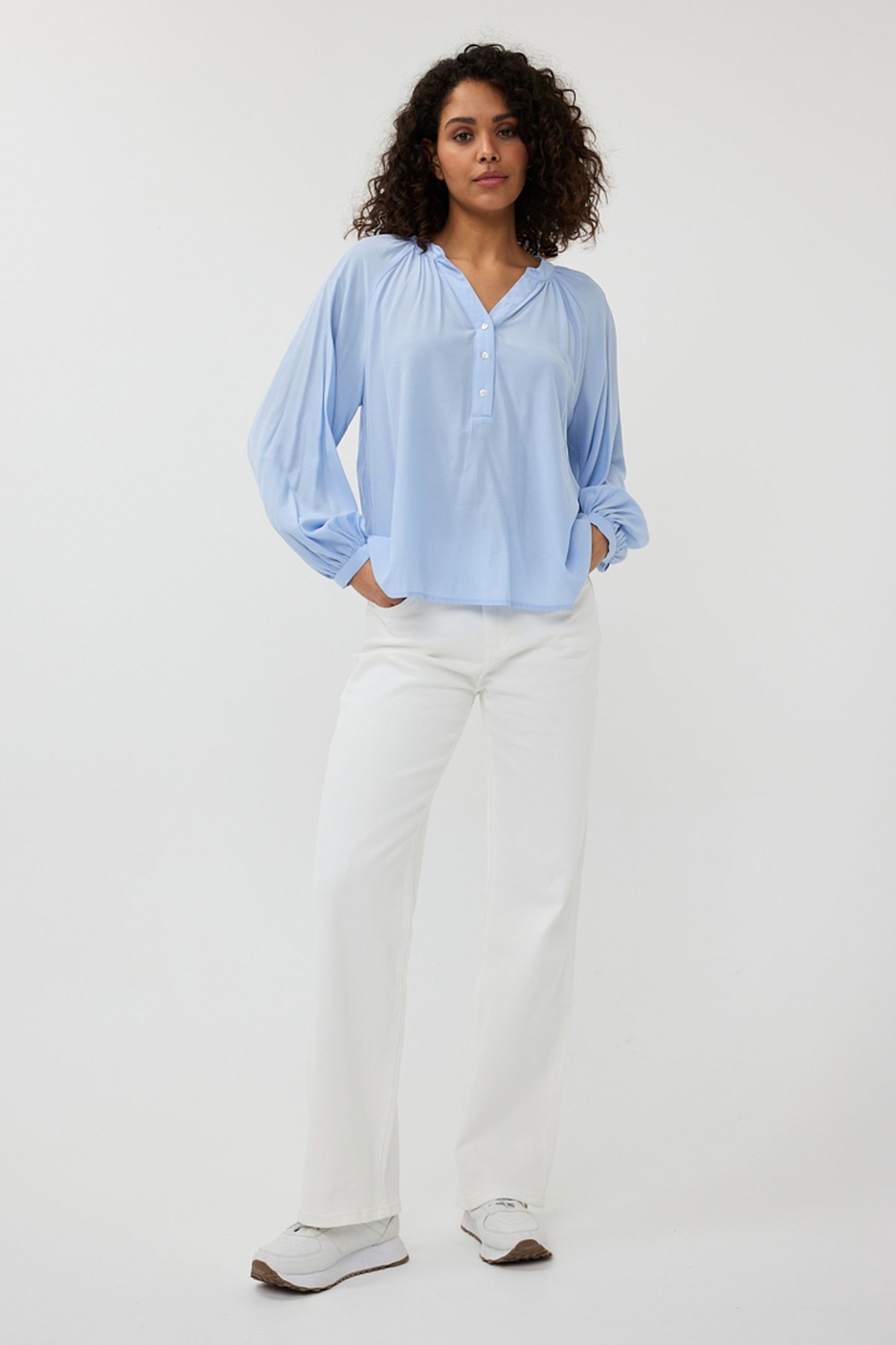 BLOUSE R-NECK RAGLAN SKY BLUE 3