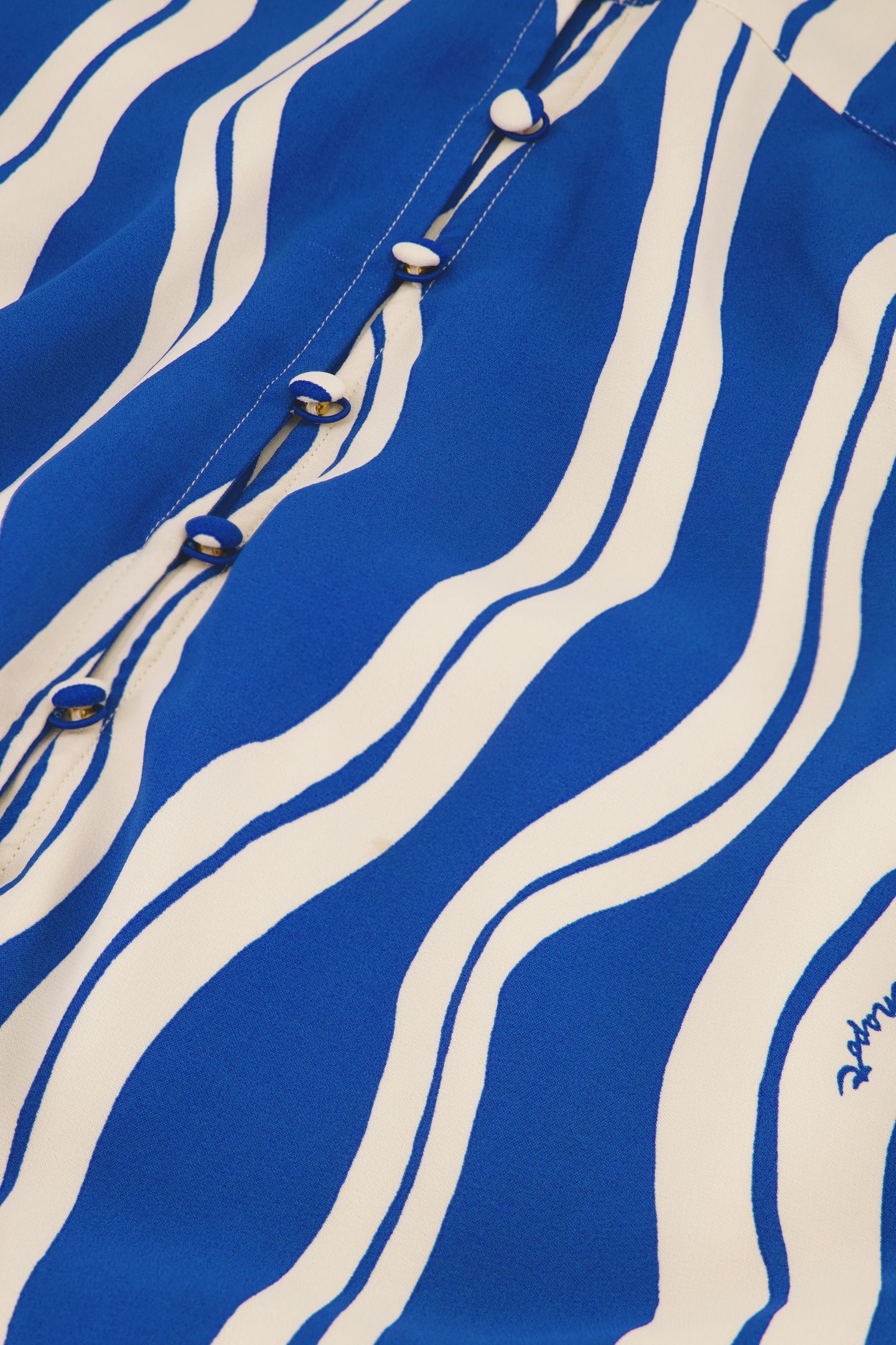 ANA DRESS COSY WHITE/COBALT 5
