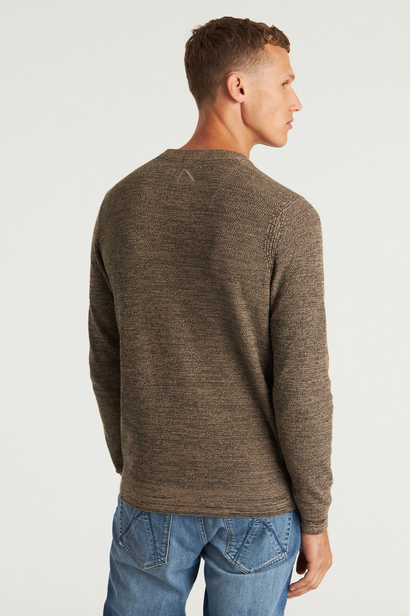 BASAL MIXED PULLOVER TAUPE 3