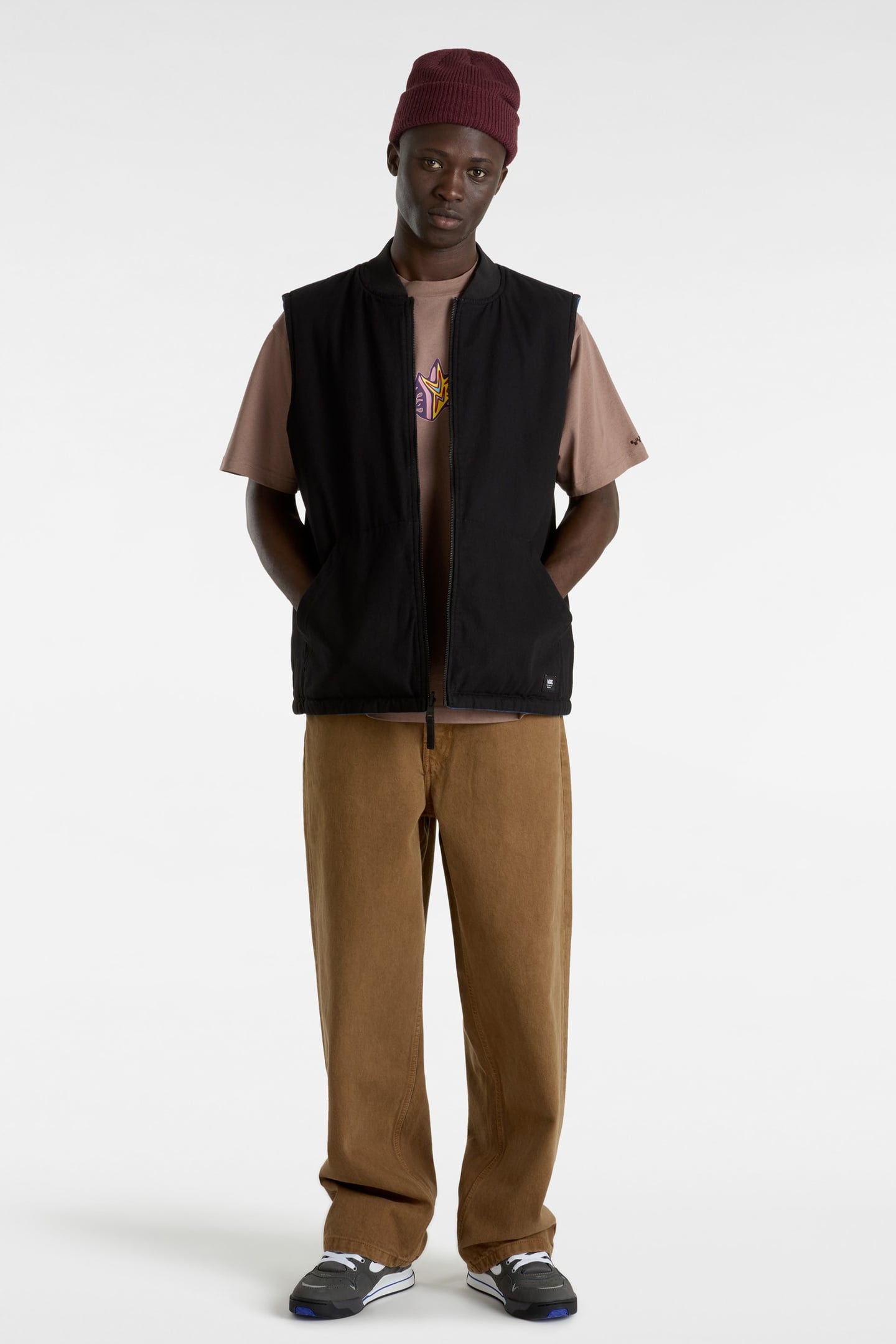 TALBOT REVERSIBLE VEST BLACK/TRUE BLUE 1