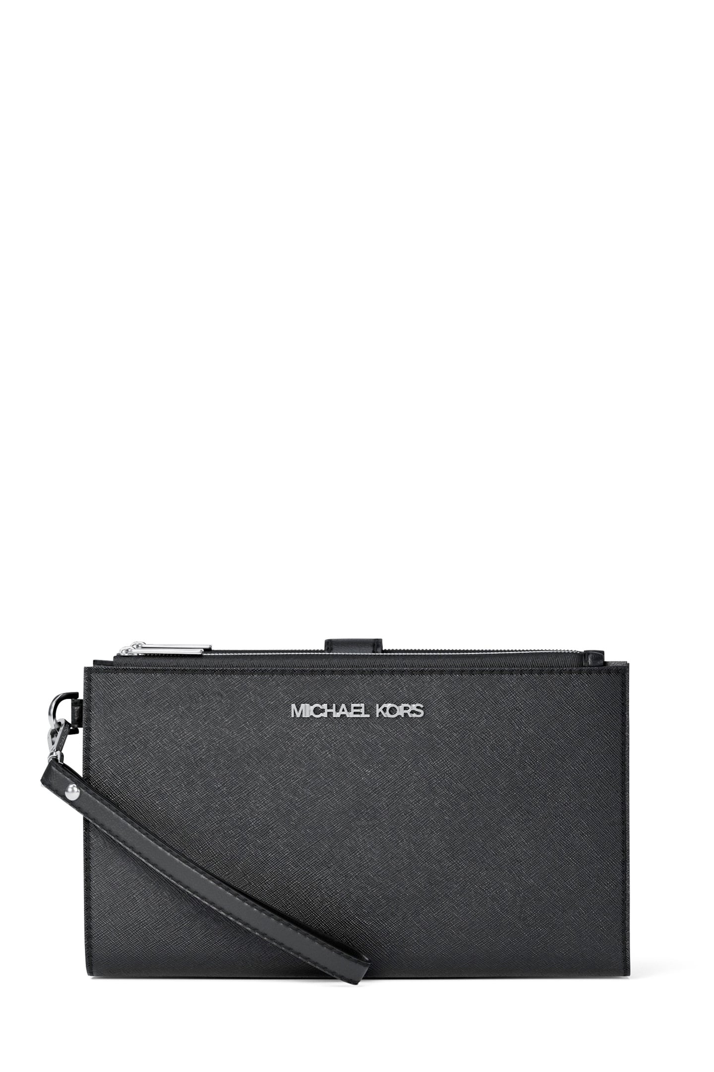 LARGE DOUBLE ZIP WRISTLET BLACK 1