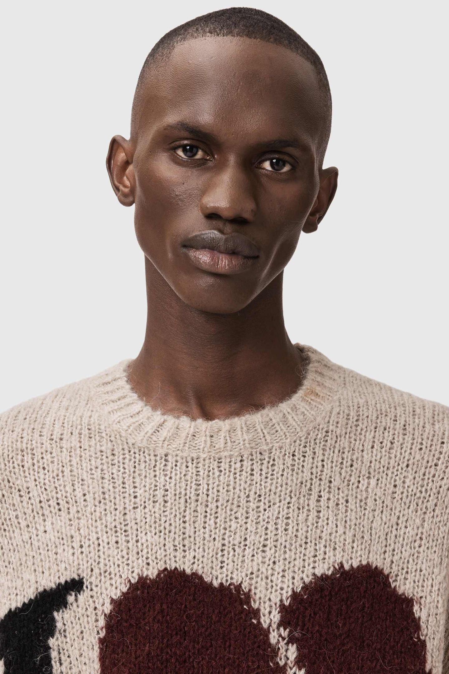 LOVER KNIT CREW PEBBLE BROWN 9