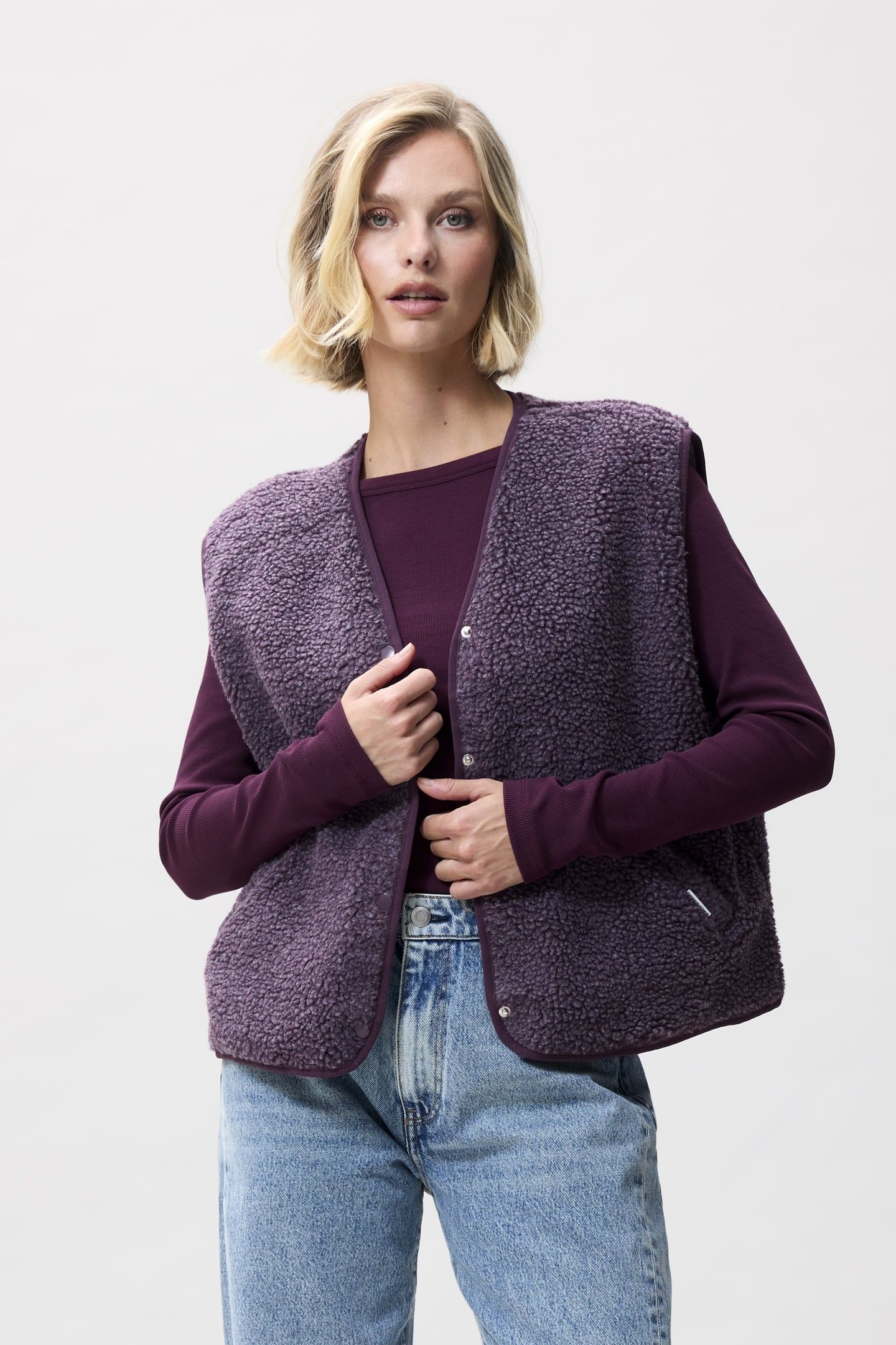 TEDDY BODYWARMER PLUM TRUFFLE 2