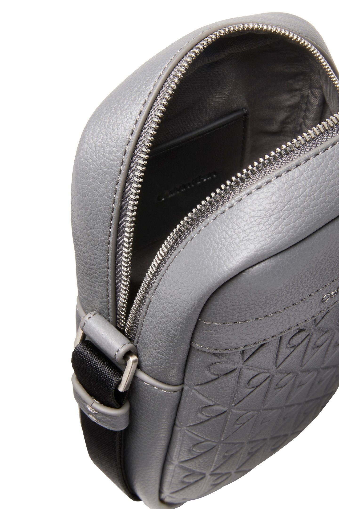 EMBLEM EMBOSS SLING BAG CHARCOAL GRAY 3