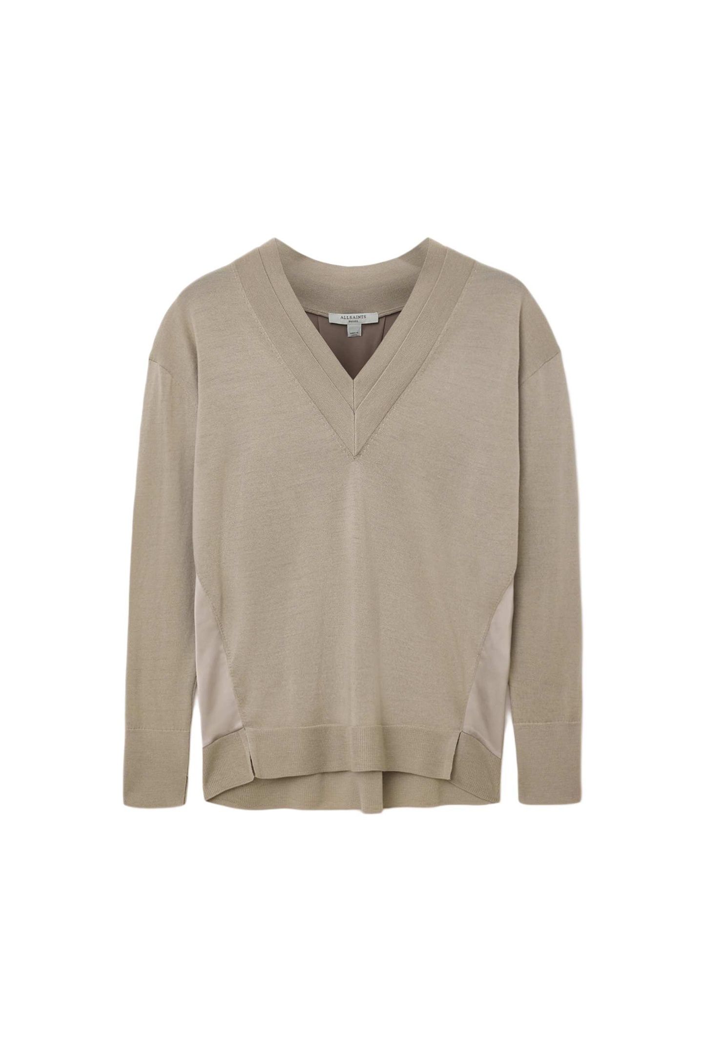 BERN PANEL V NECK TAUPE GREY 6