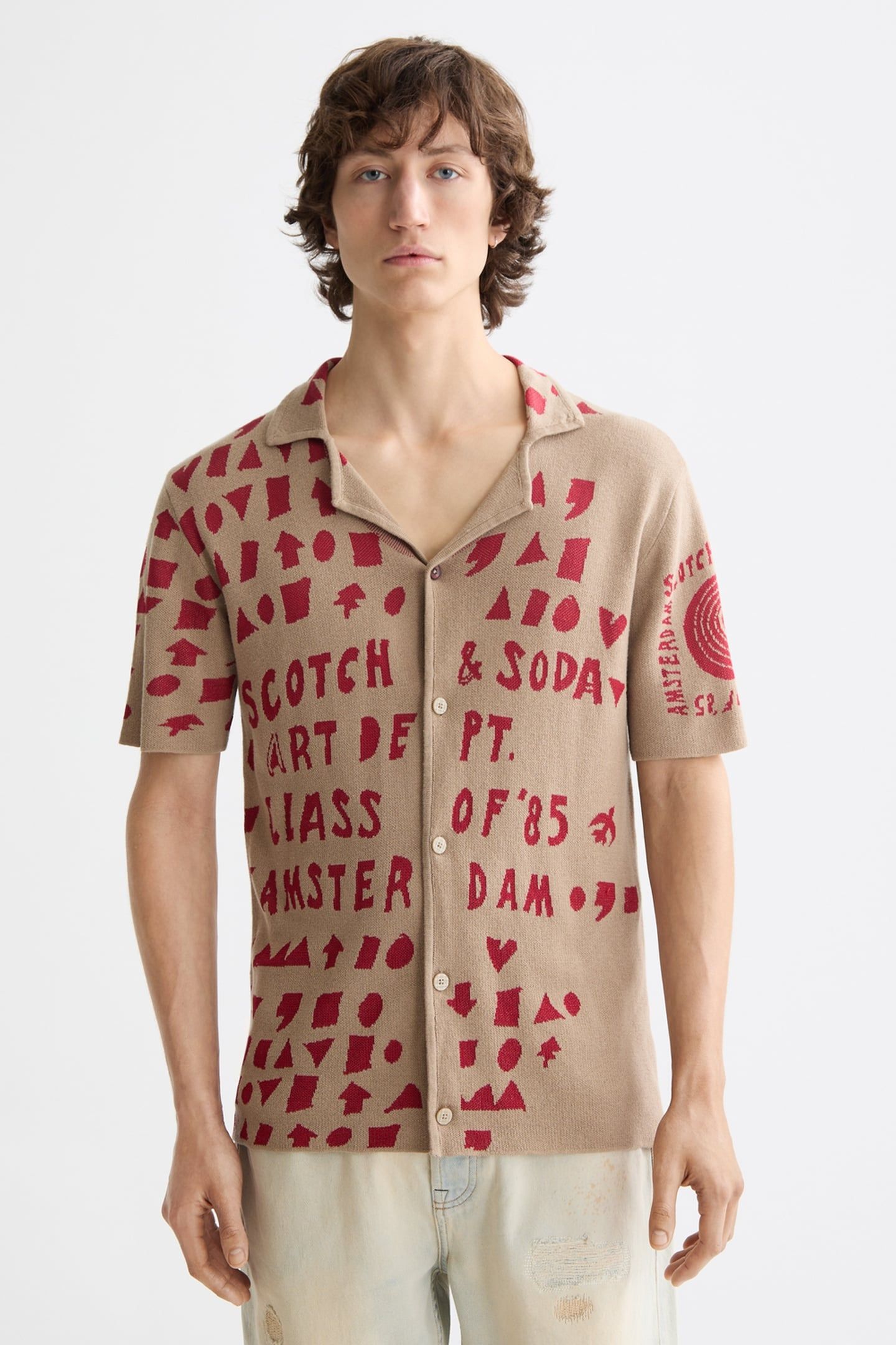 JACQUARD KNITTED SHIRT PLAZA TAUPE 4