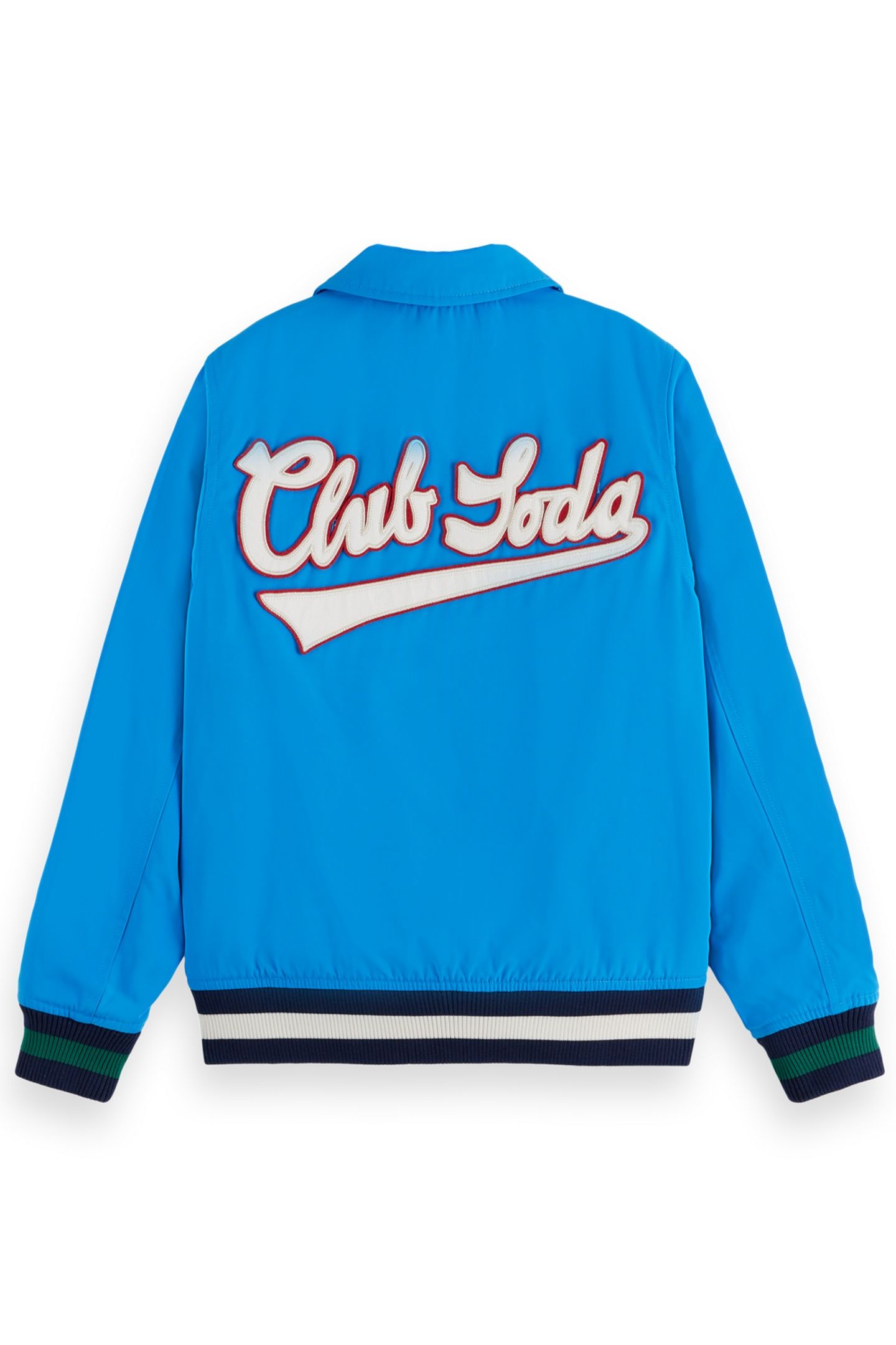 BOY SATIN CLUB JACKET LEAGUE BLUE 2