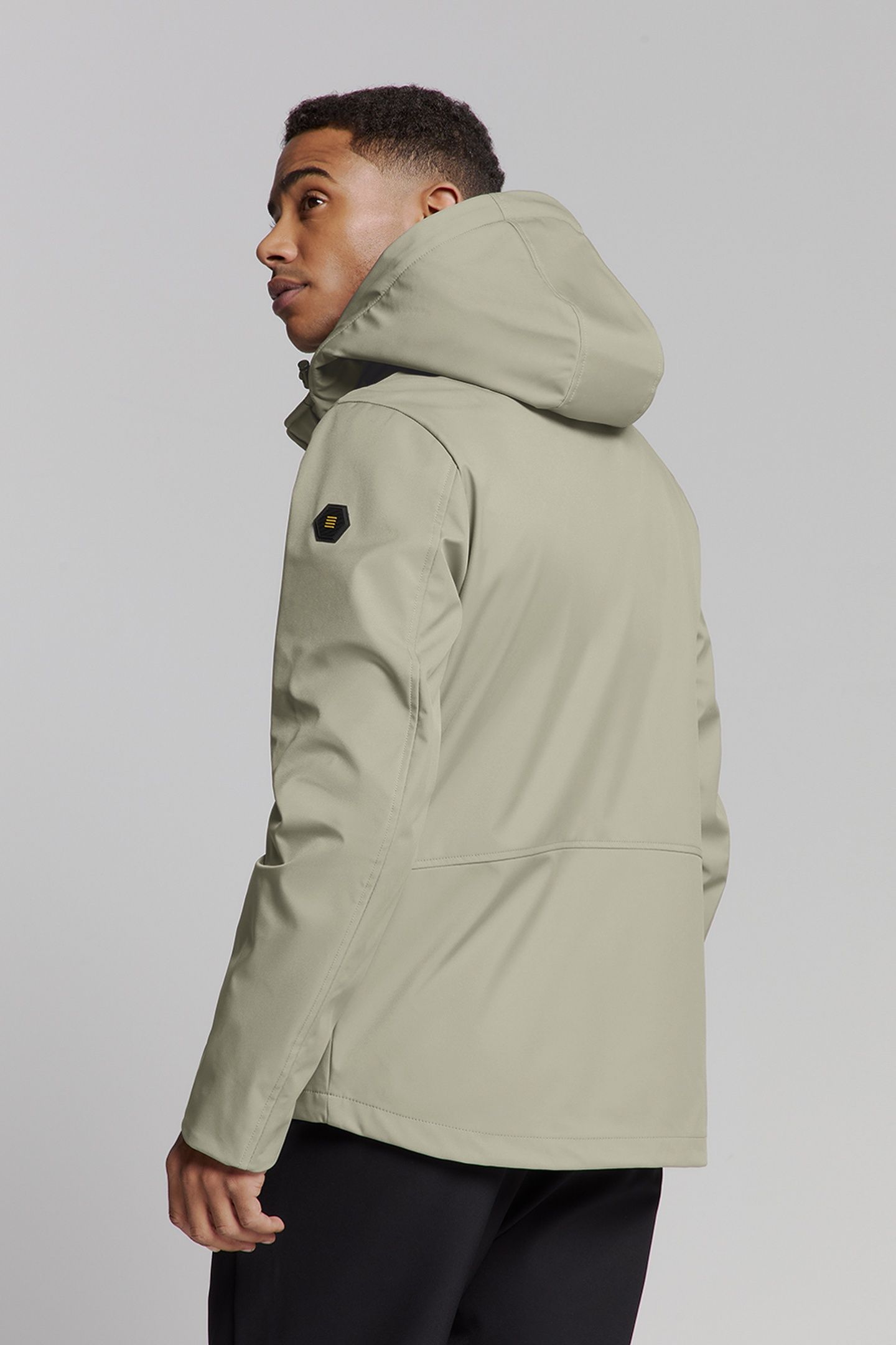 JACKET MID LONG HOOD DETACHABLE LIGHT ARMY 3