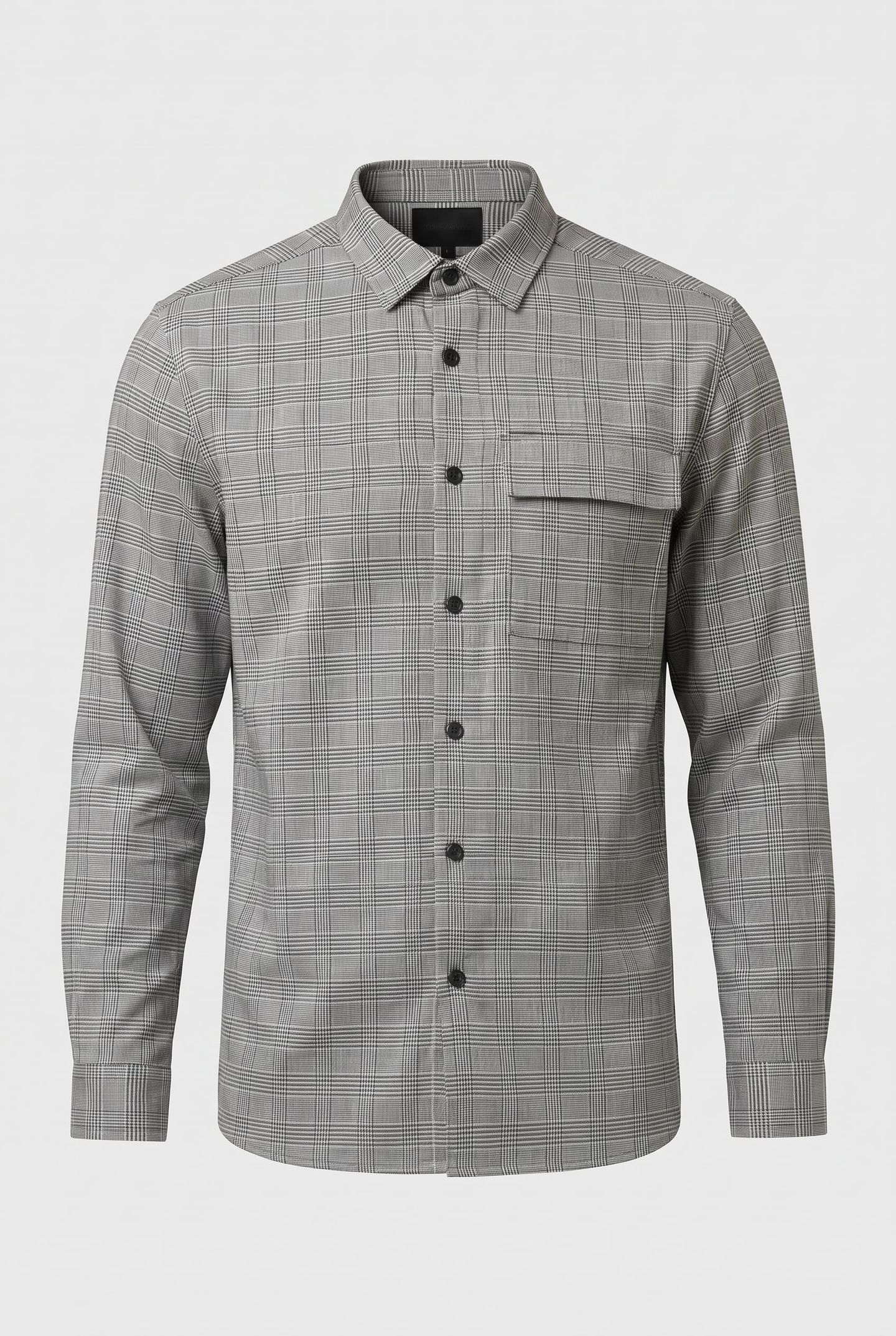 BLACK EAGLE POCKET SHIRT JET BLACK/ WHITE 3