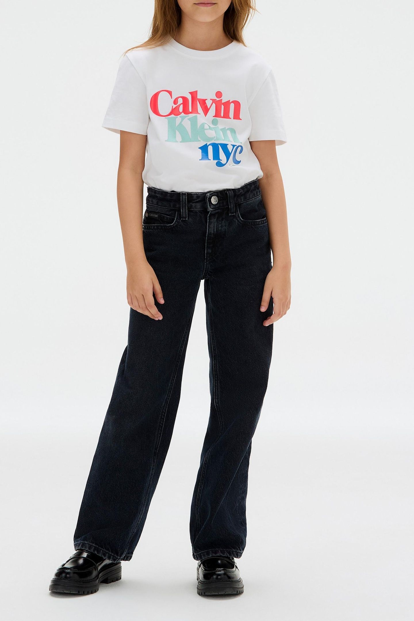 GIRLS PEARL SIGNATURE NYC T-SHIRT BRIGHT WHITE 2