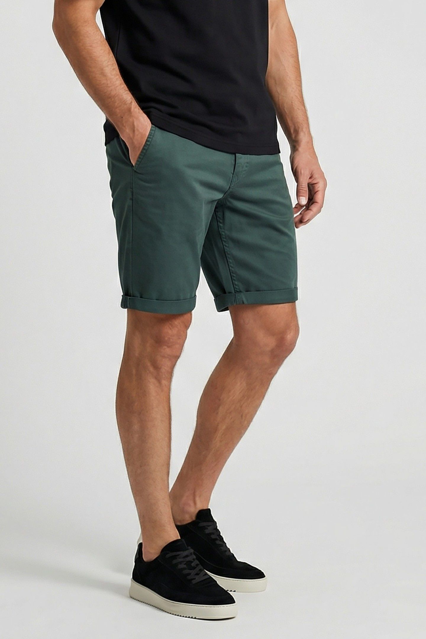 DUCO SHORT CHINO MOSS 1