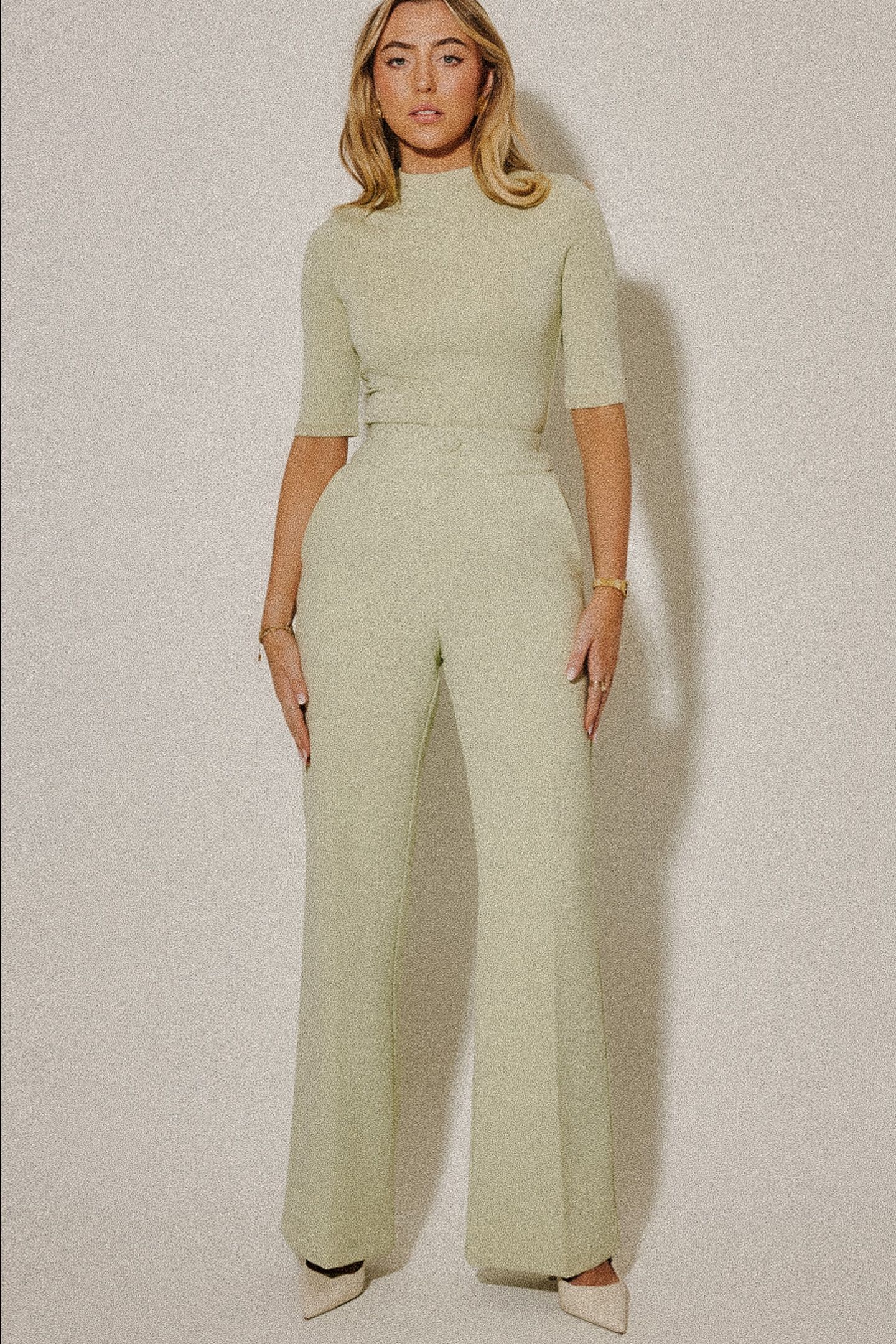 STRUCTURED TROUSERS PISTACHIO 2
