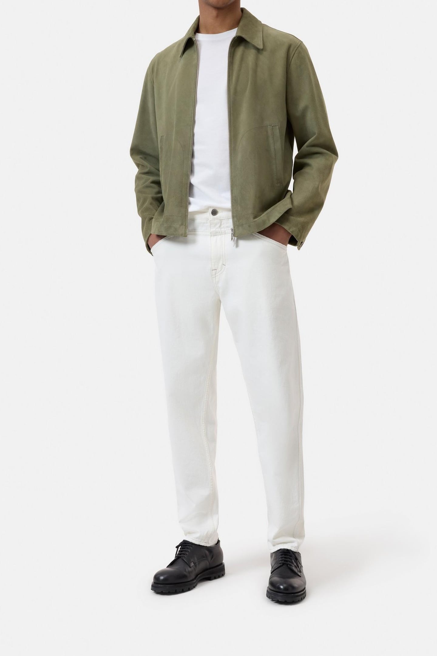 LEATHER BLOUSON CHINO GREEN 2