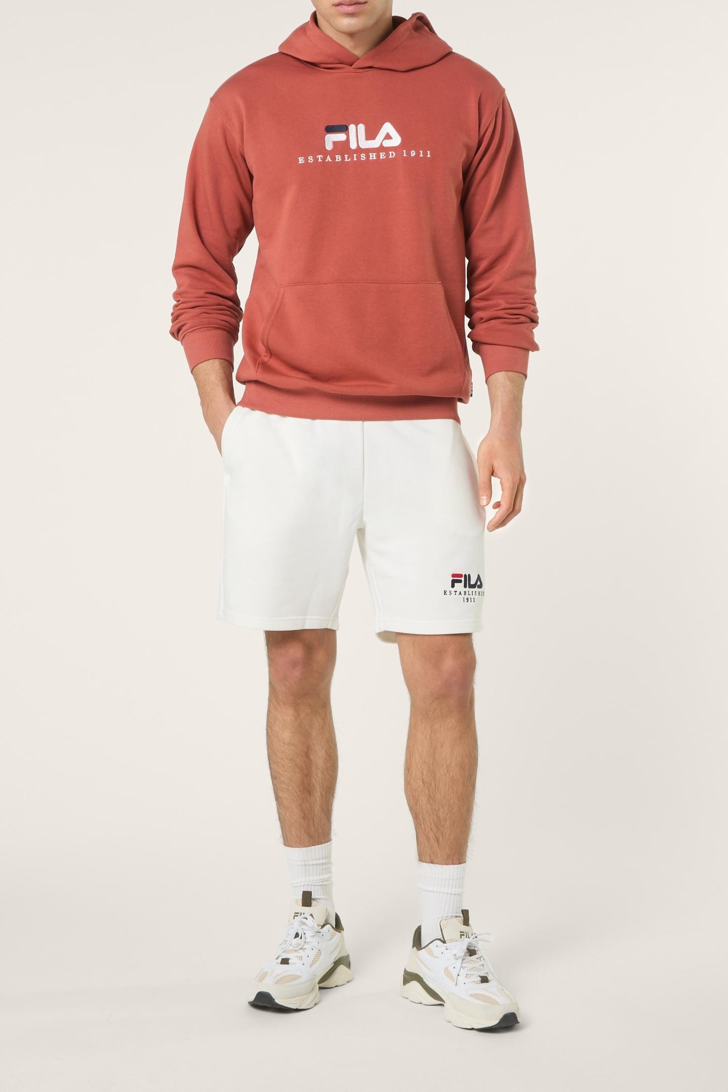 VALSERA REGULAR LOGO SWEAT SHORTS EGRET 2
