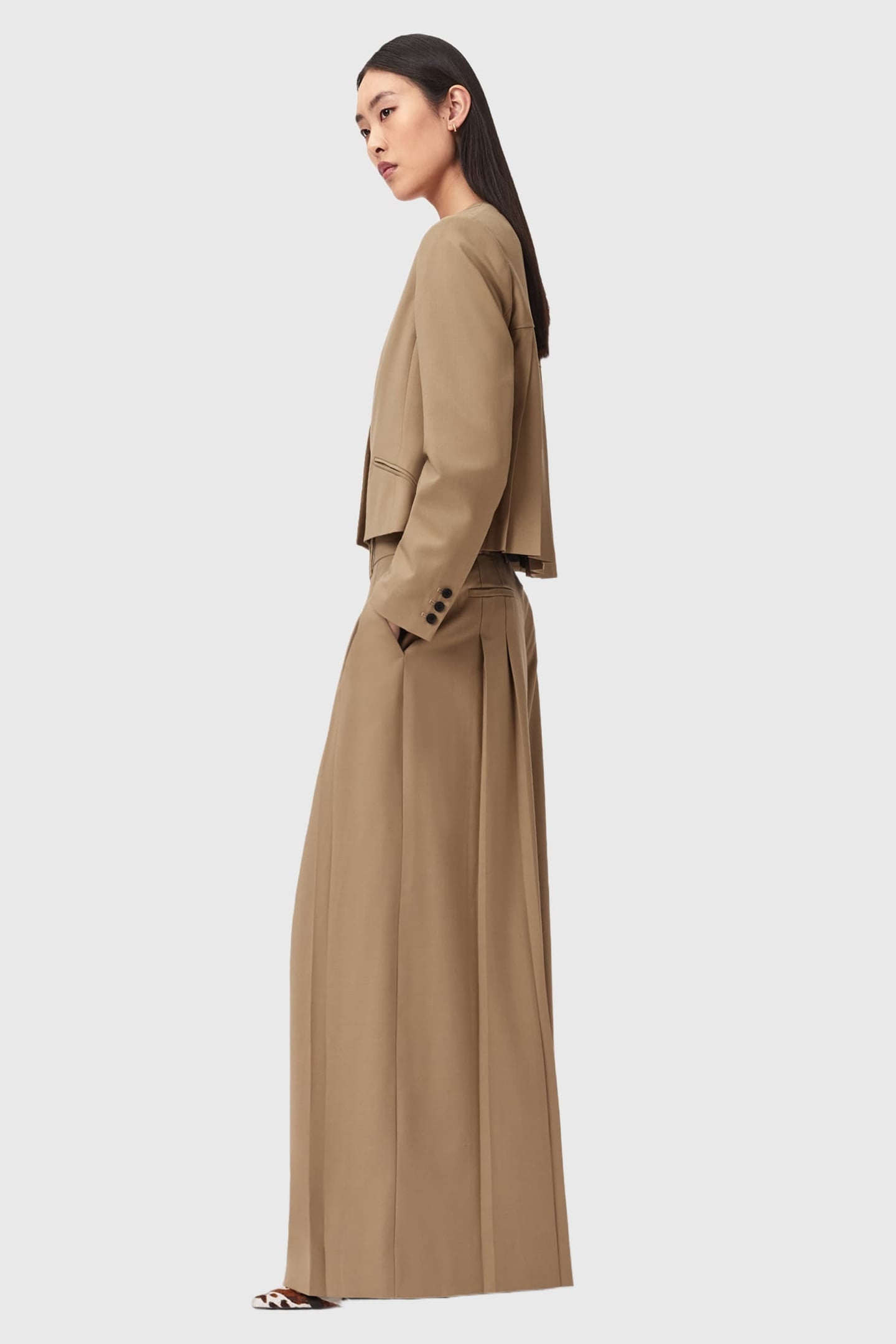 POPPY BLAZER SAND BROWN 6