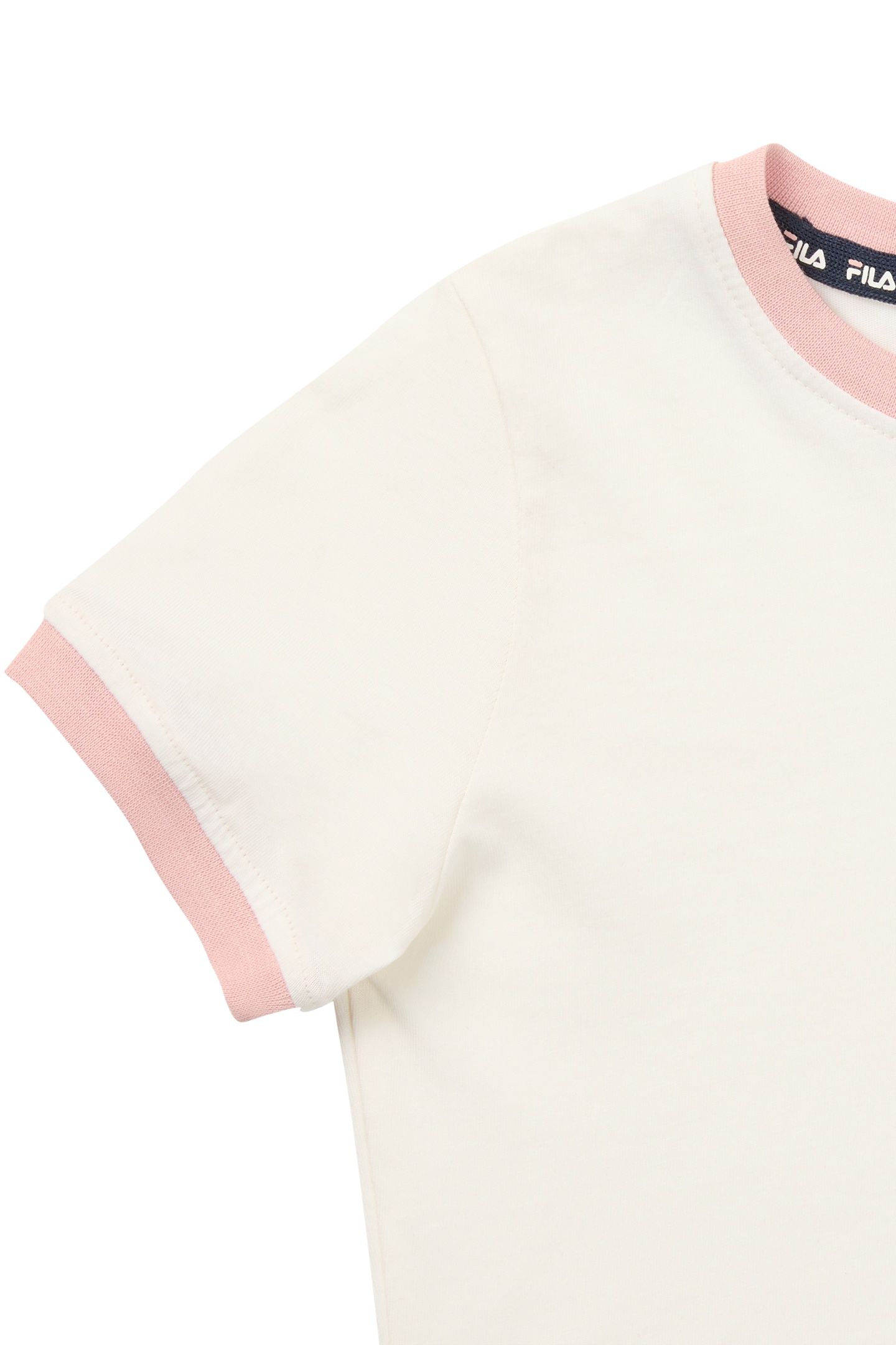 PRATOLINO CROPPED RINGER T-SHIRT EGRET-MELLOW ROSE 3
