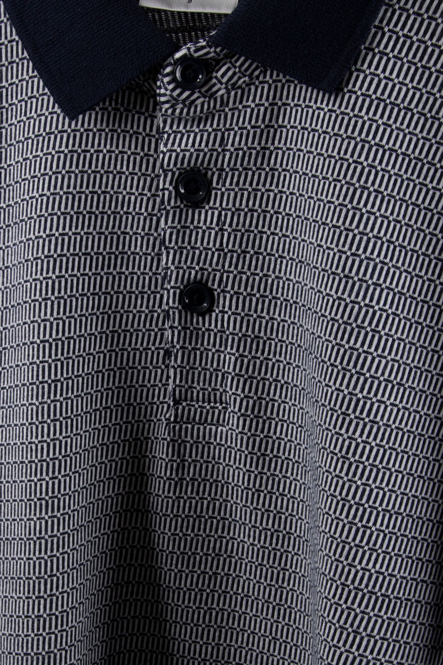 POLO 2 COLOURED JACQUARD DEEP BLUE 4