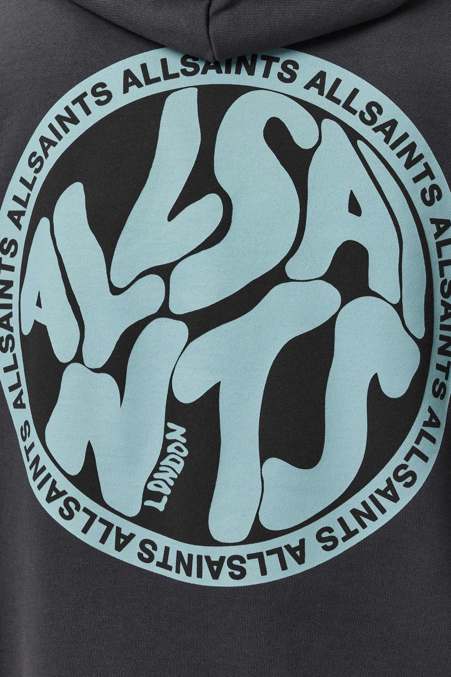 DISTORTION OTH HOODY WASHED BLACK/BLUE 6