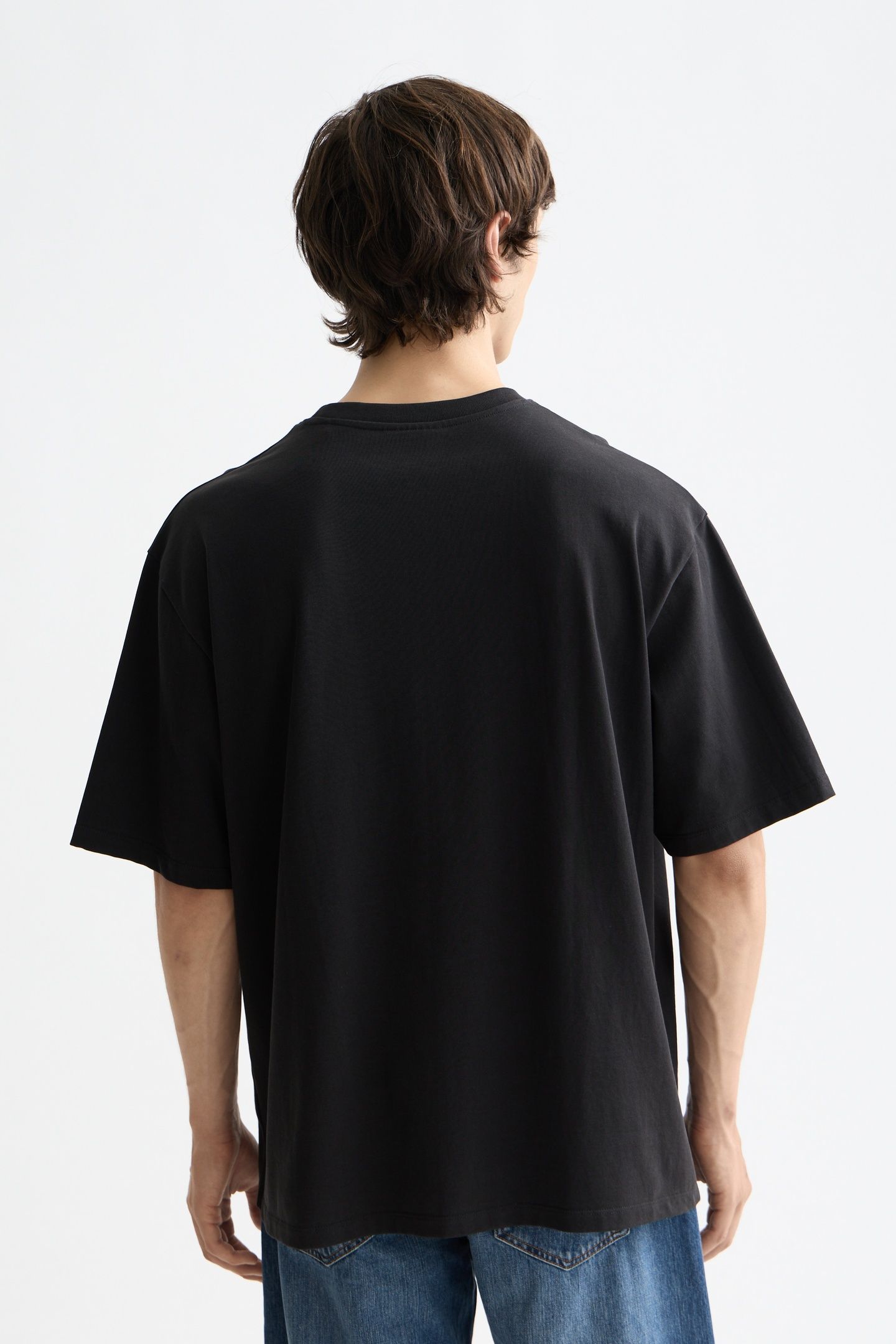 CORE - 3 CROSSES LOOSE FIT POCKET T-SHIRT BLACK 3