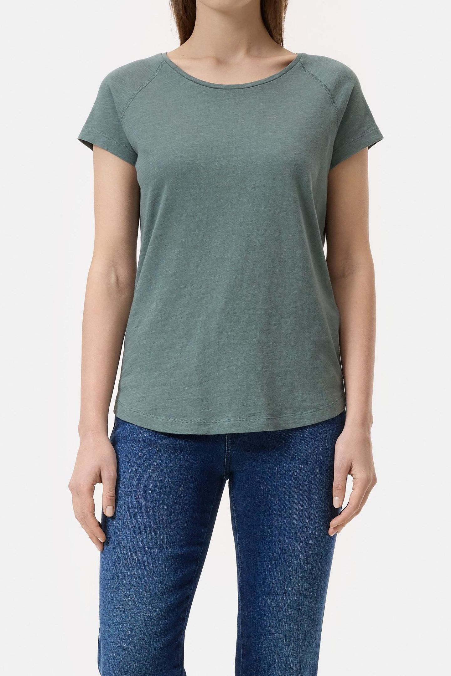 T SHIRT RAGLAN FADED GREEN 1