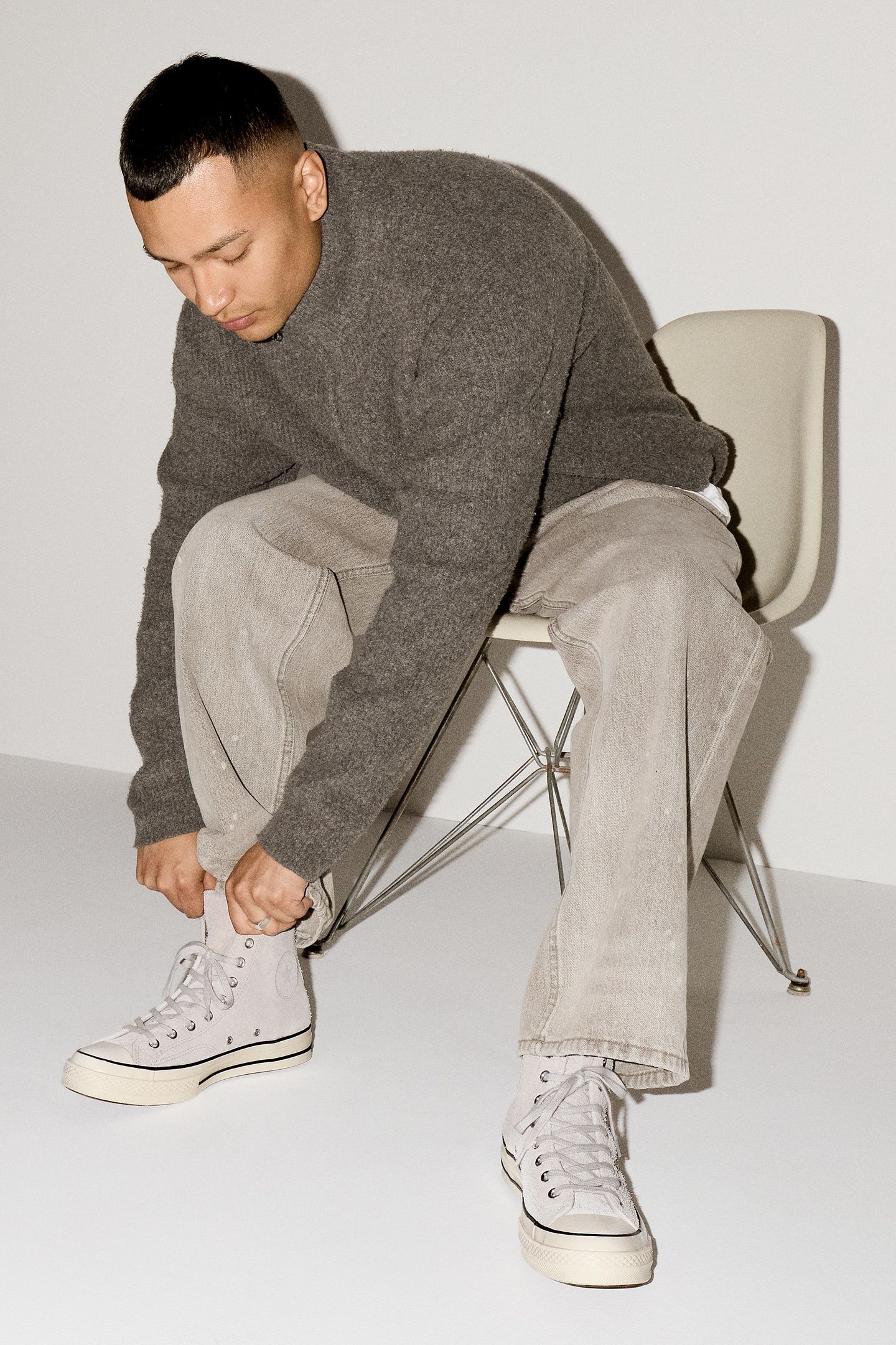 UNISEX CHUCK 70 HI BARELY GREY/BARELY GREY 10