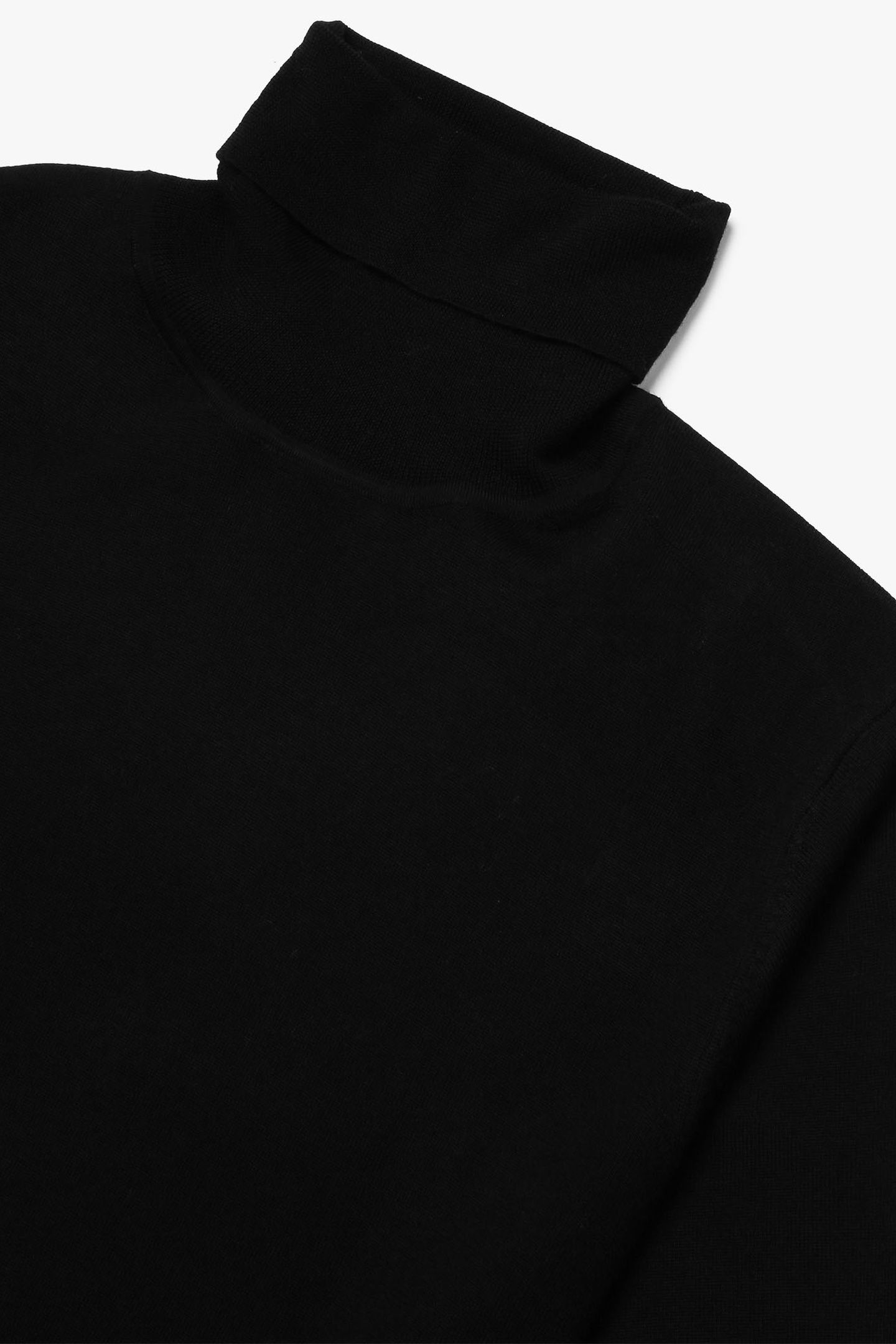 MERINO WOOL TURTLE NECK BLACK 4