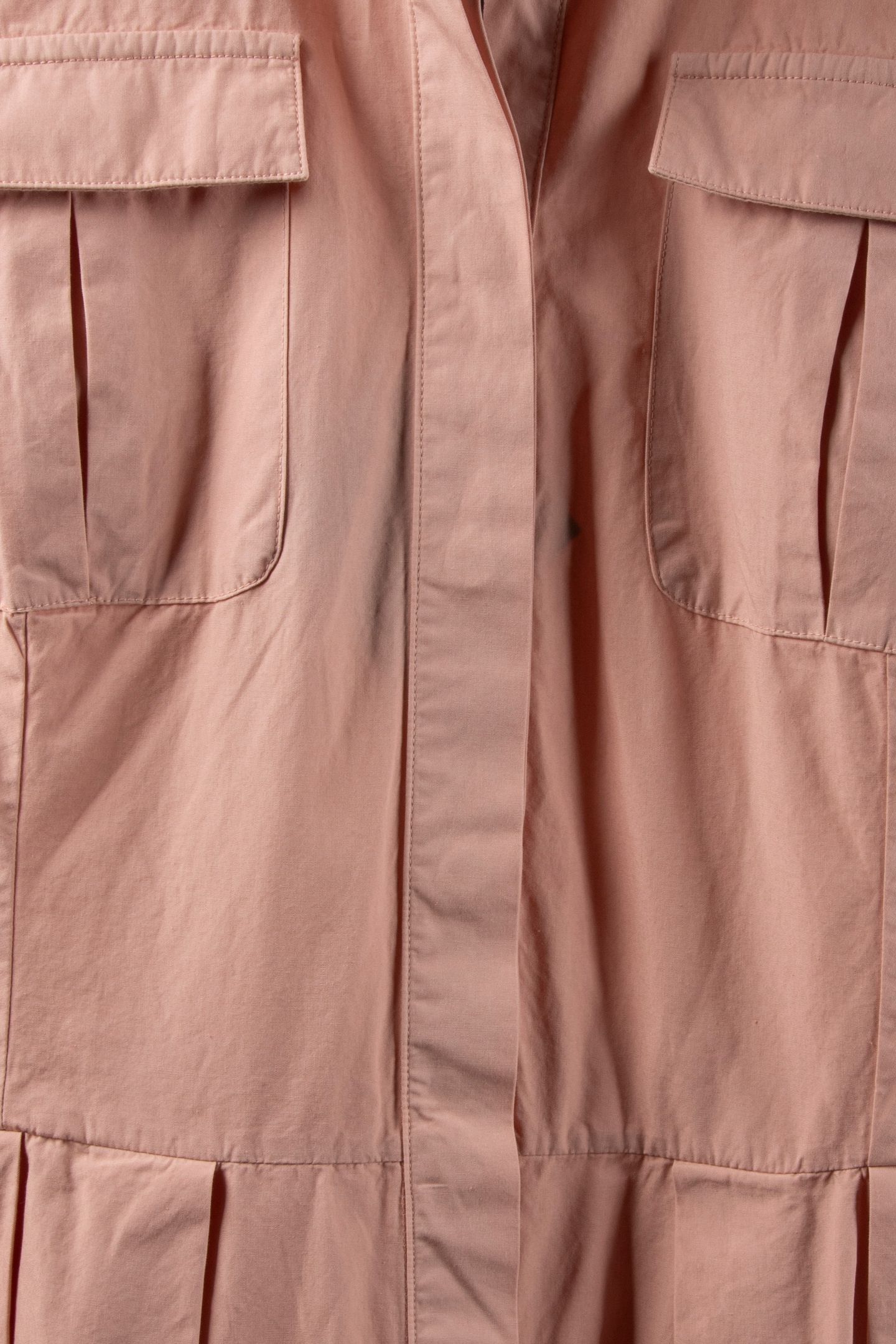 SHIRT DRESS W/POCKETS COTTON SALMON 6