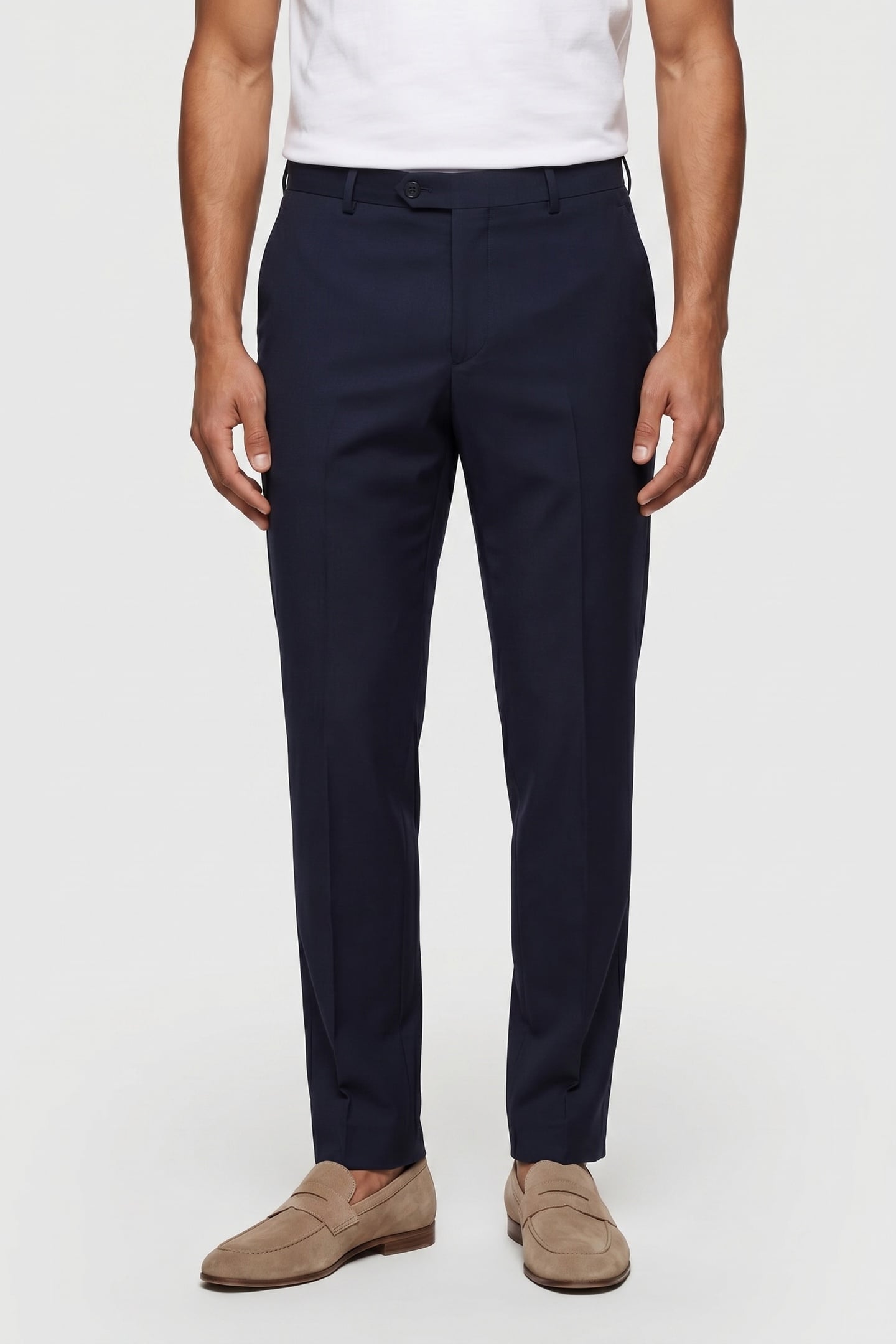 COTTON CLASSIC TROUSERS NAVY 2