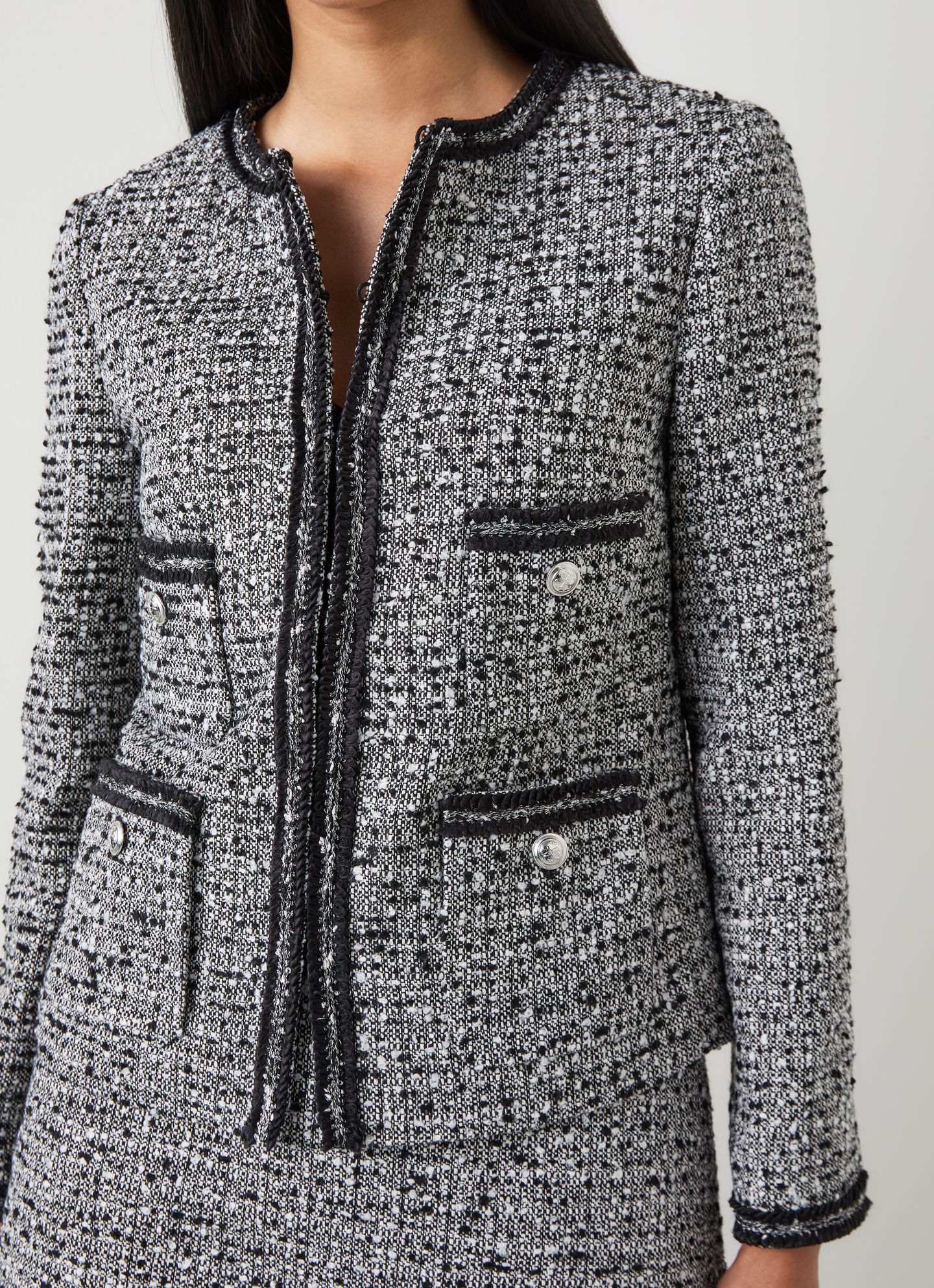CHARLIE JACKET BLACK/CREAM 5